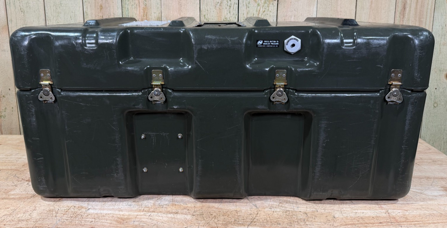 Pelican Hardigg Case 37x21x17 Green Waterproof Storage Footlocker