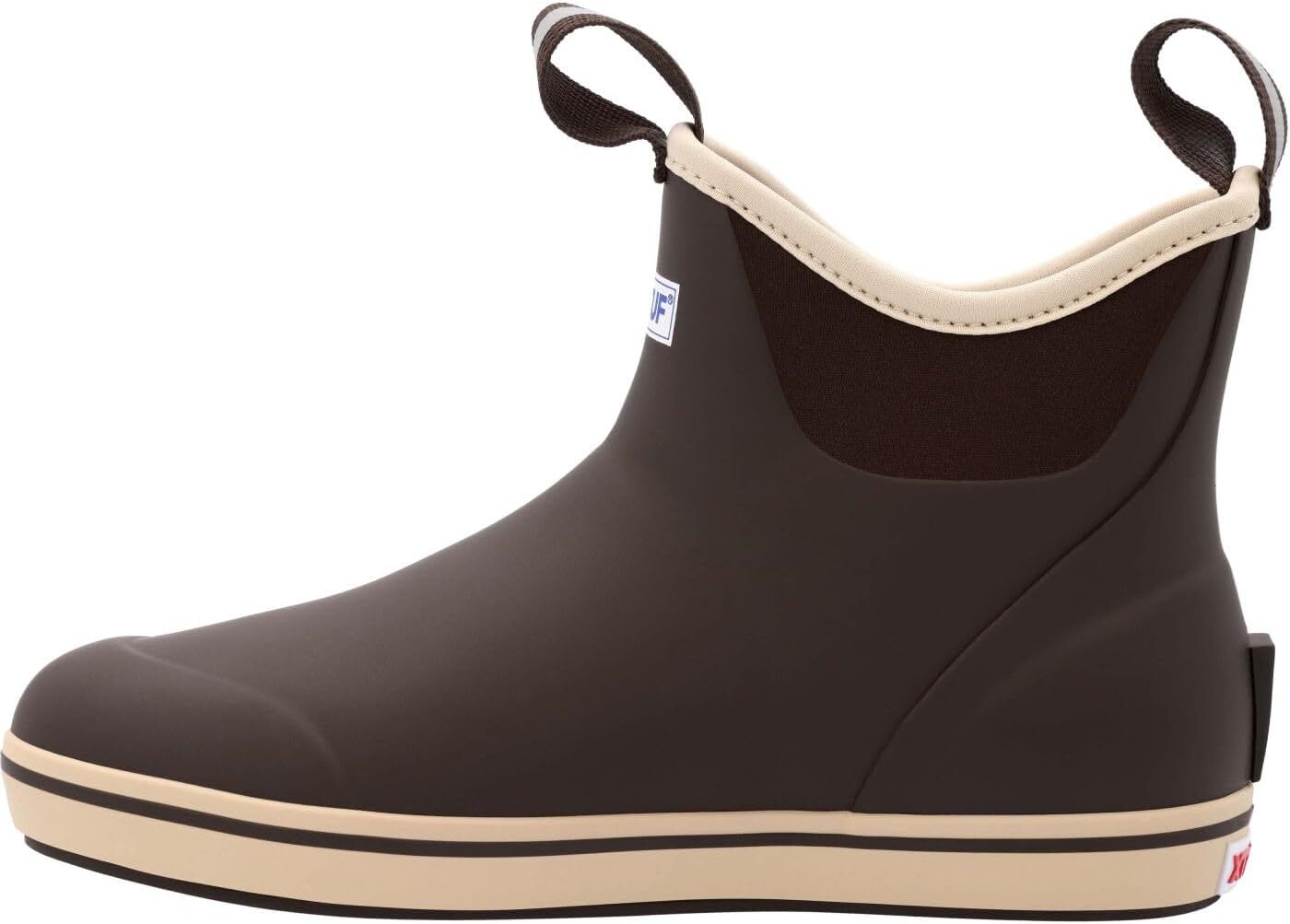 Xtratuf XT Men's 6 Inch Ankle Deck Rubber Boot, Chocolate/Tan, Size Options