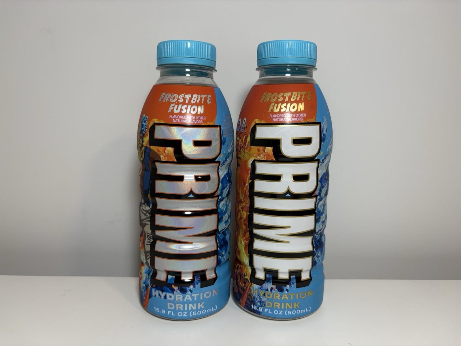 Sealed Prime Hydration Frostbite Fusion 2 Pack Lot Kyro Luken RARE Bottle Drinks