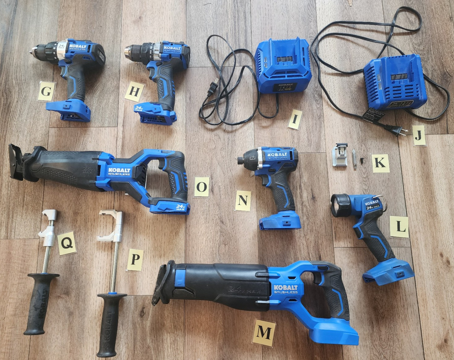 Kobalt 24V TOOL ONLY-YOU CHOOSE-impact driver drill saw light blower battery (L)