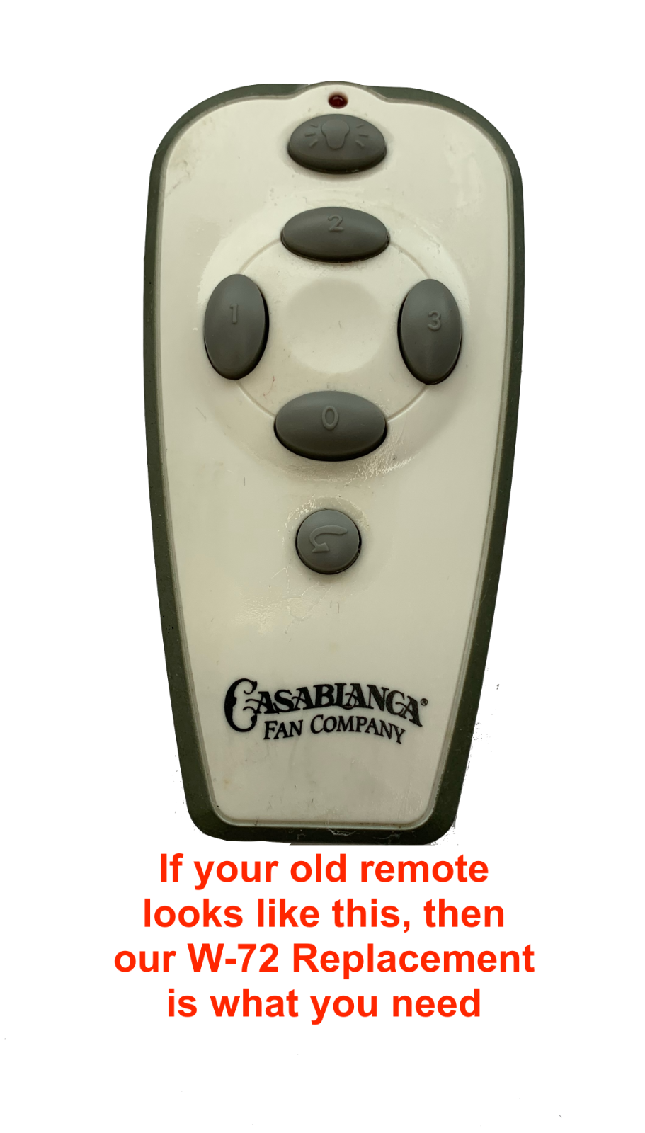 Casablanca W-72 Remote Replacement for Versa Touch 2 Fans