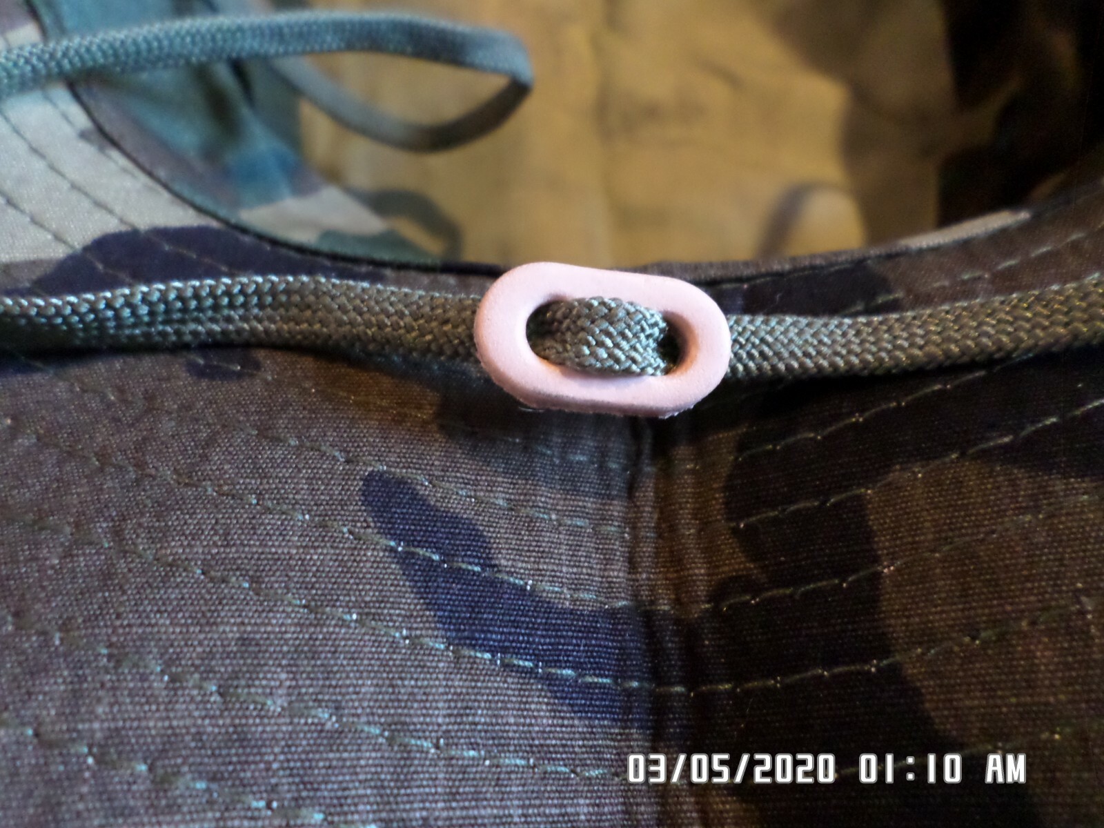 US MILITARY ARMY VIETNAM JUNGLE BOONIE HAT TYPE II ERDL CAMOUFLAGE X-LARGE 7 3/4