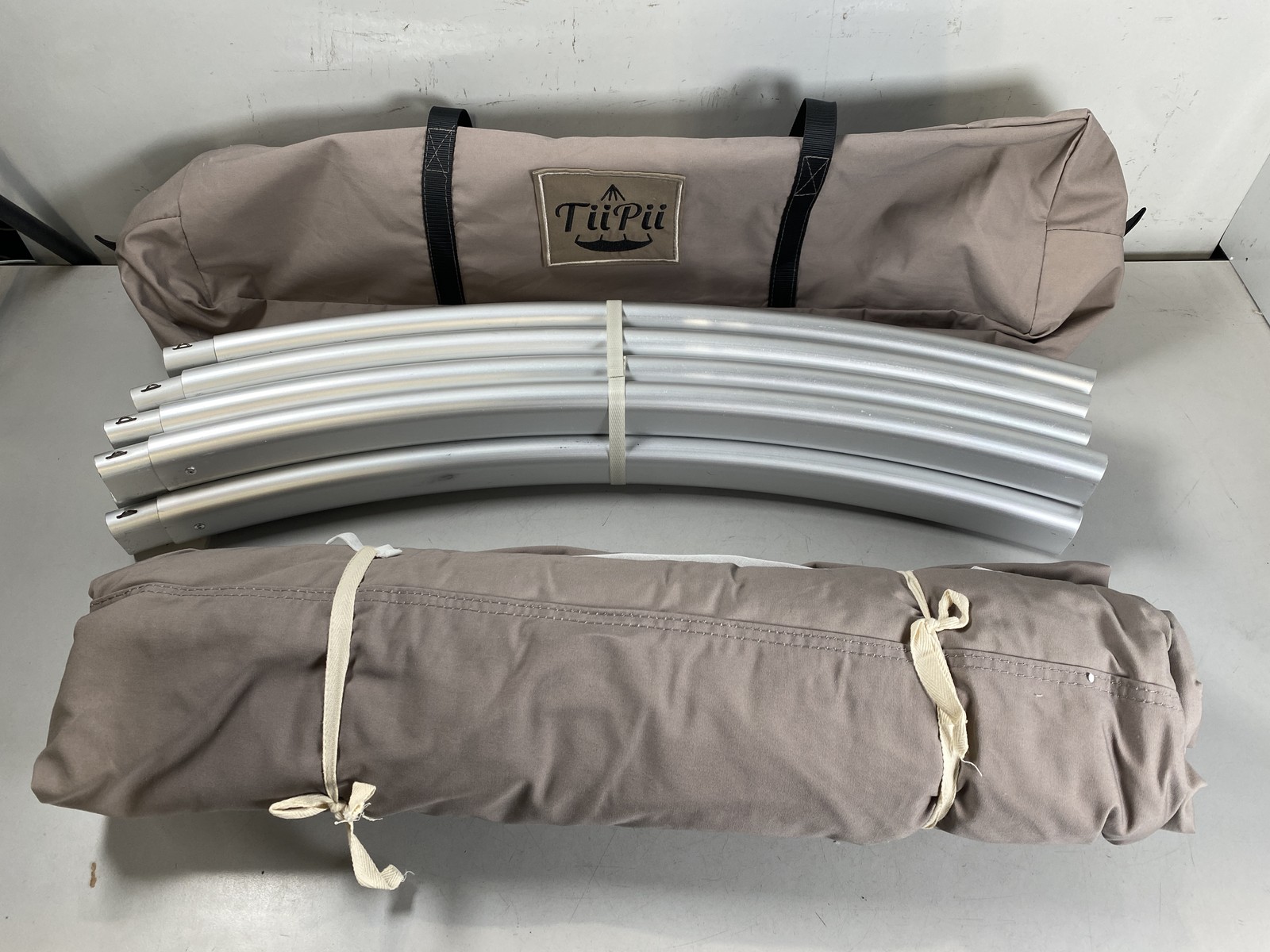 Indoor TiiPii Bed Range Large 6ft Hanging Nester in Taupe