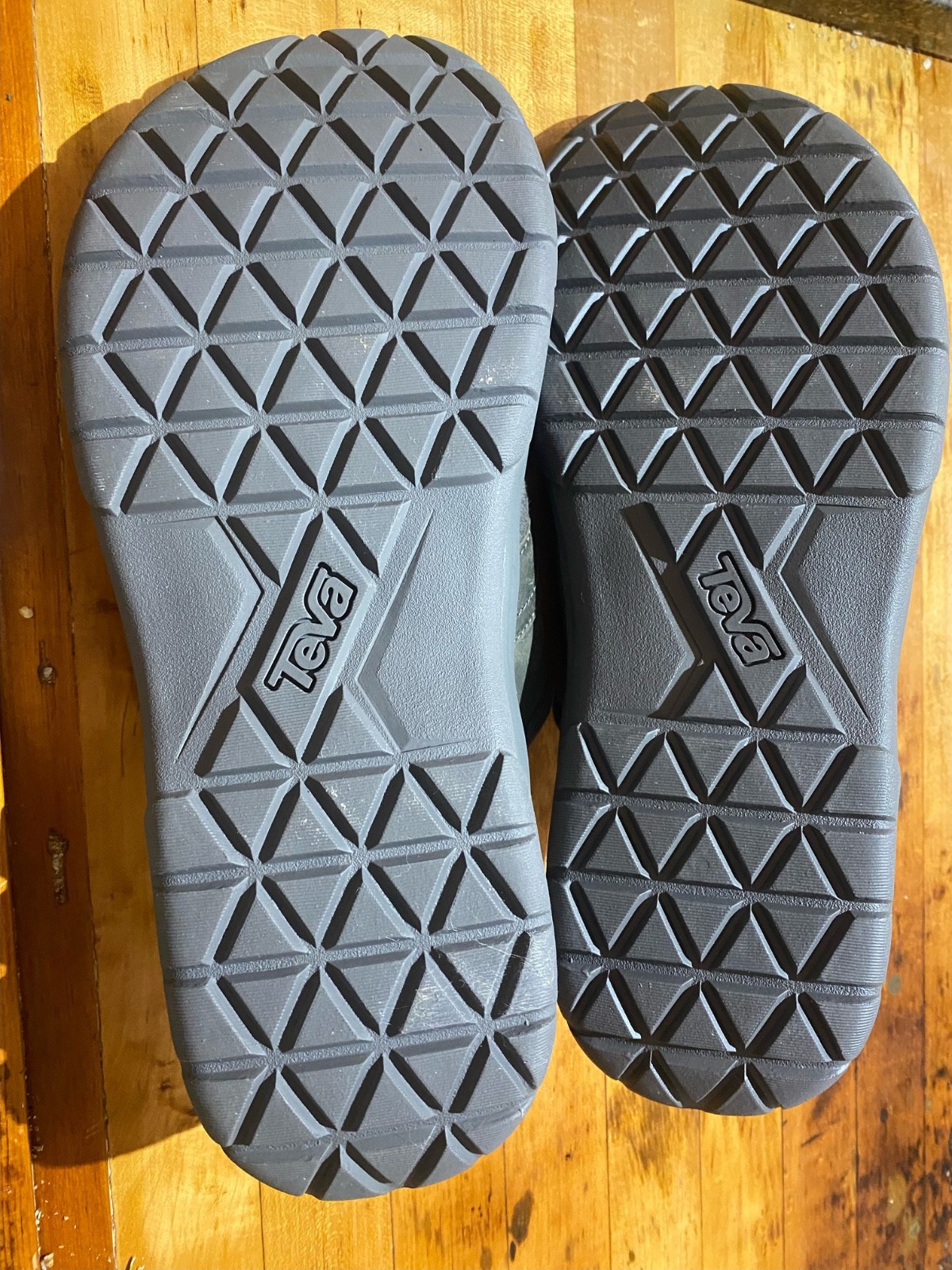 Teva Men's Langdon Slide Sandals gray Leather US Men’s Size 12 NEW