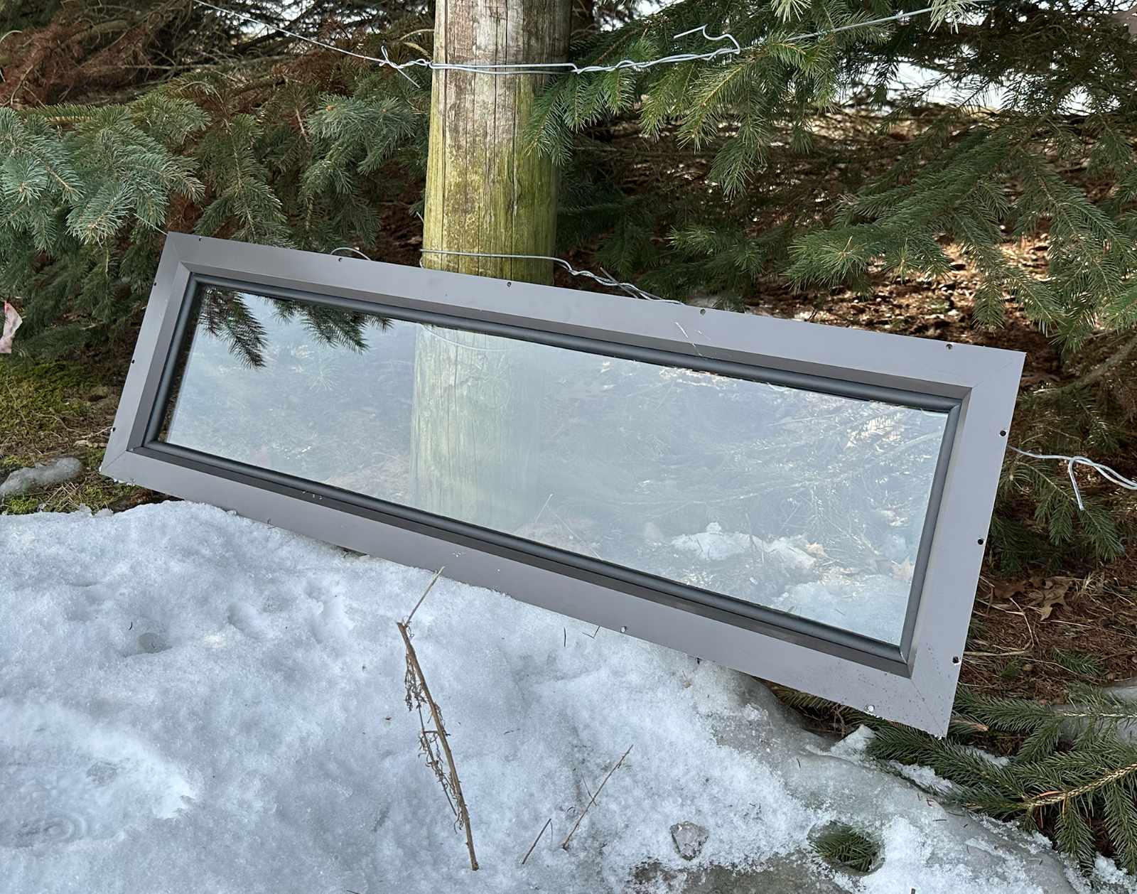 Zero 4 Outdoors 42" Hunting Blind Window; Premium Aluminum, Tempered Glass