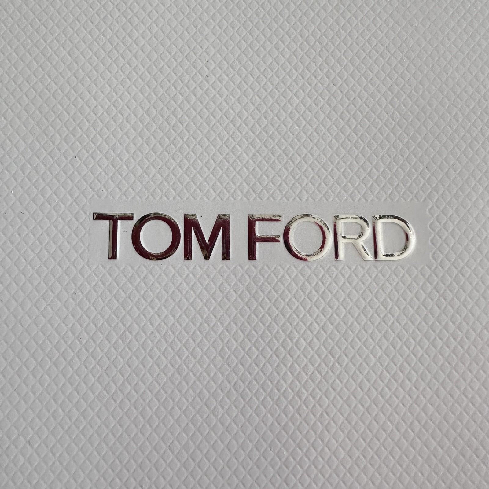 Tom Ford Authentic Gift Paper Shopping Bag Small Grey L 7.5" W 6.5" D 3.5"
