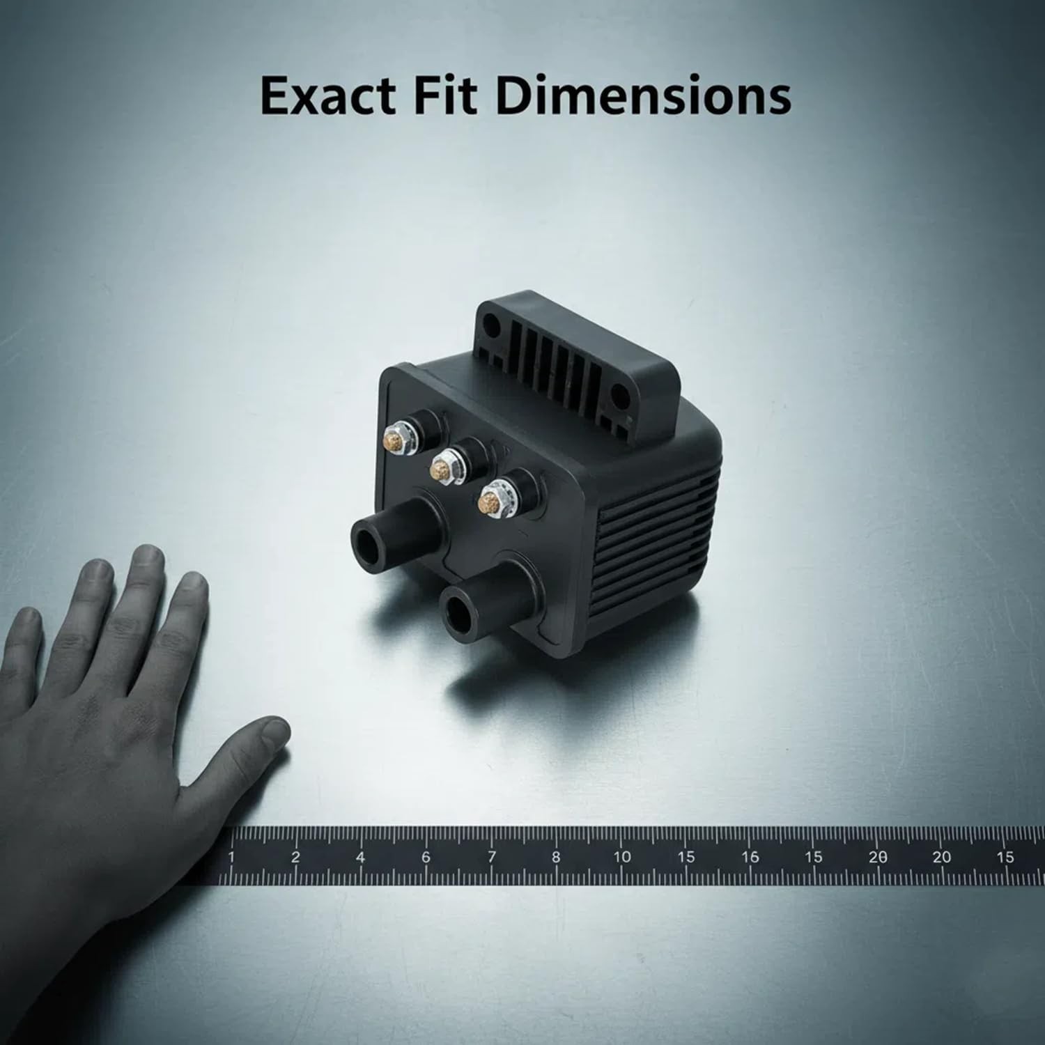 ​​Single Fire Ignition Coil 53-434 for Harley 3 Ohm Fits Twin Cam Evo Softail