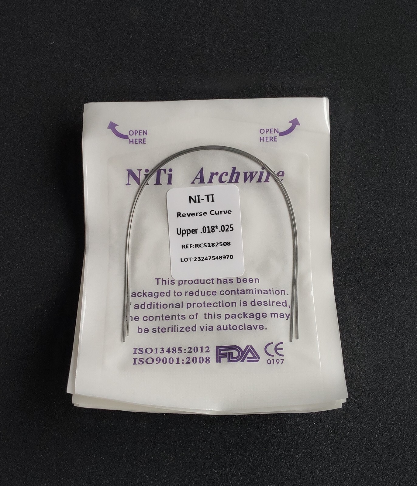 10Pack Dental Orthodontic Super Elastic Reverse Curve True Rectangular Arch Wire