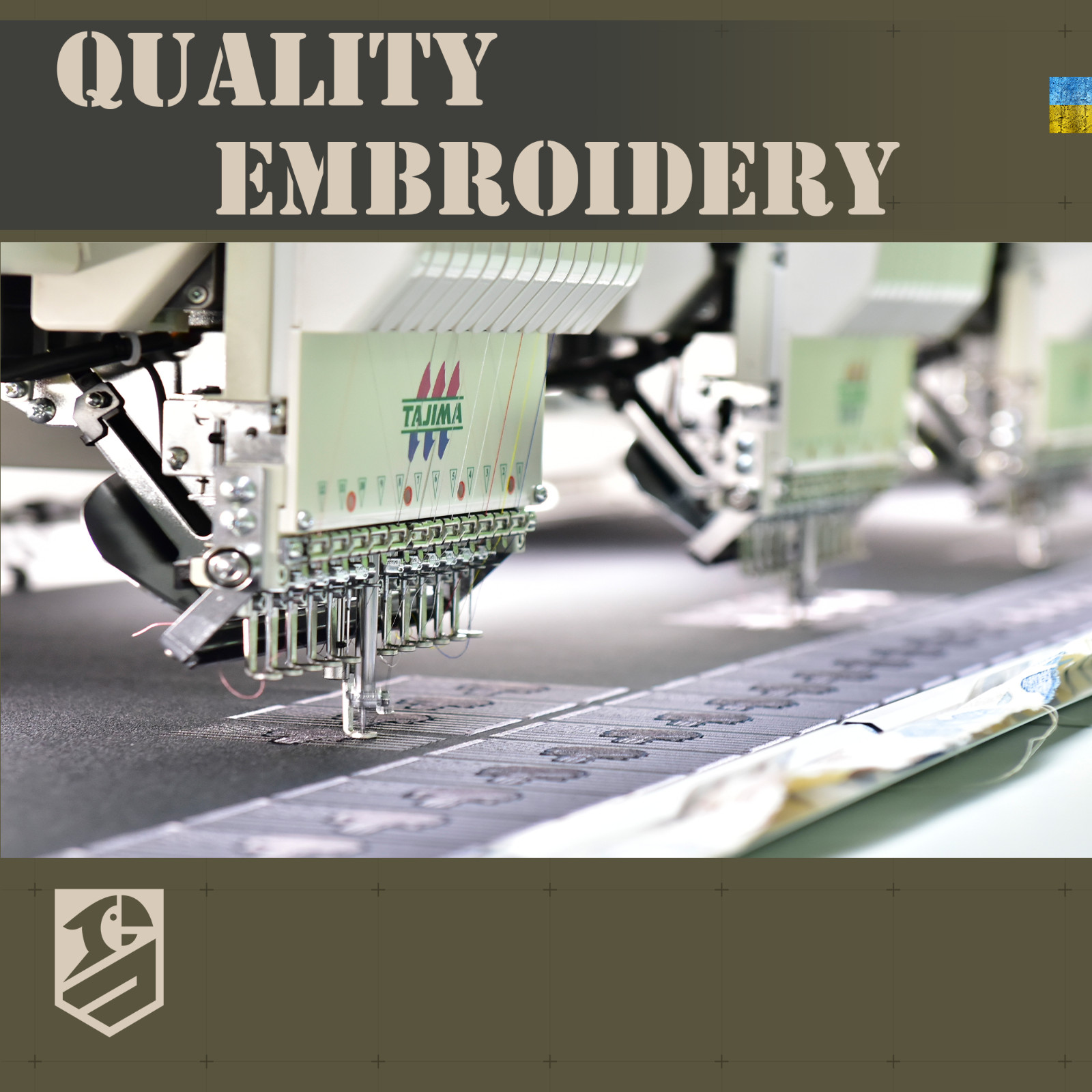 2-Piece Embroidered Patch for Vest, Jacket, Hook & Loop, Large & Small