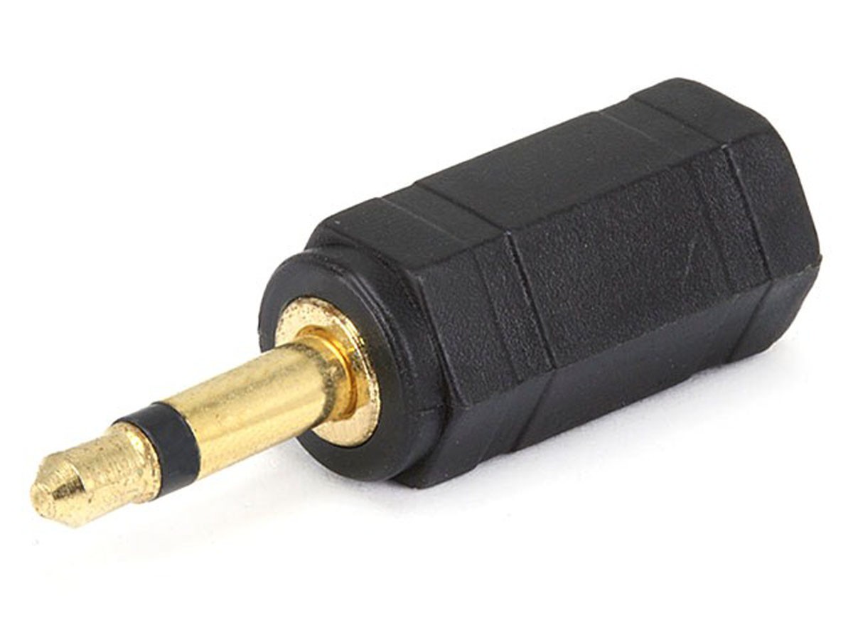 Monoprice 3.5mm TS Mono Plug to 3.5mm TRS Stereo Jack Adapter, Gold Plated