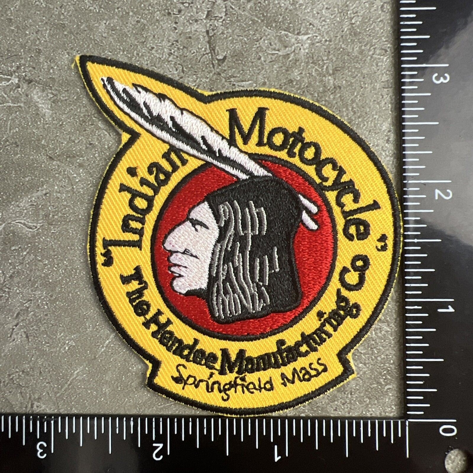 NEW Indian Motorcycle Embroidered 3+” Iron on Patch MC Biker 1901 FREE SHIP!