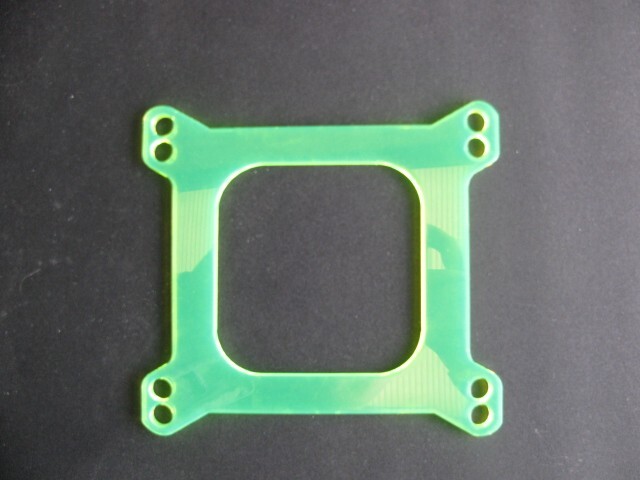 1/4'' Carb Spacer, Holley Carburetor Transparent Acrylic Spacer, Made in USA!