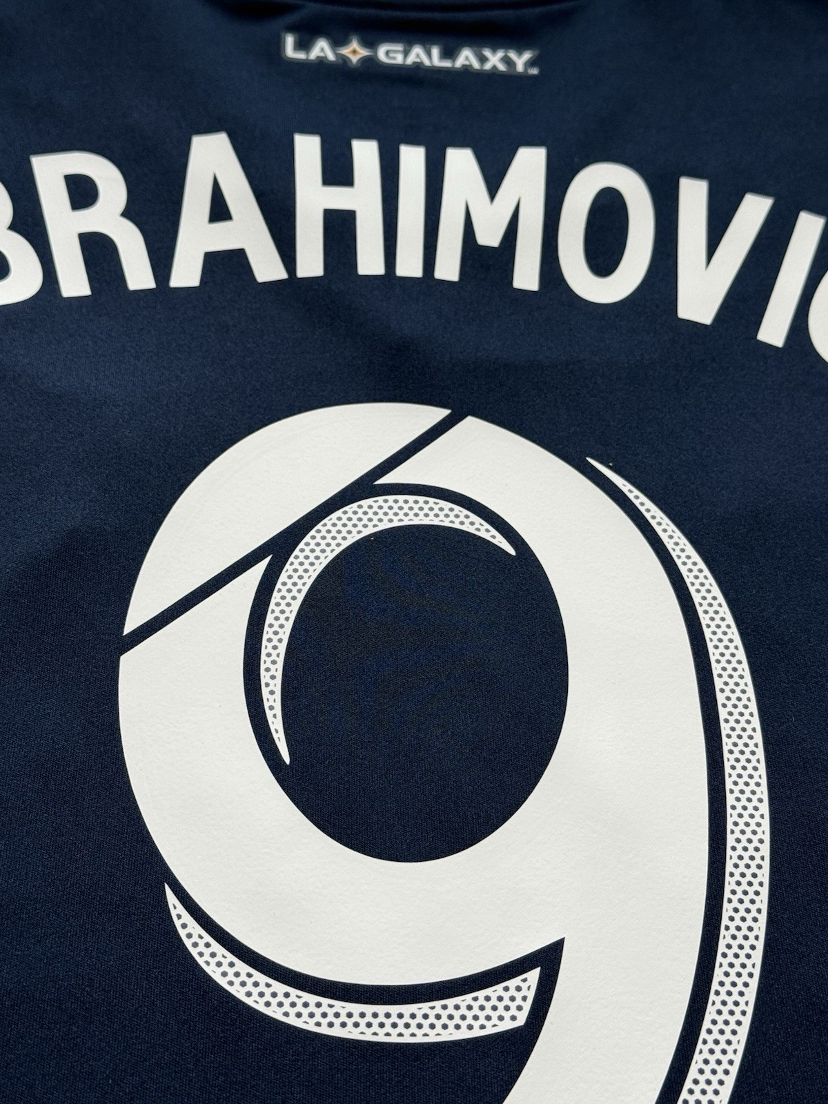 2018 LA Galaxy Away #9 Ibrahimovic Large adidas Soccer Legend Zlatan MLS kit