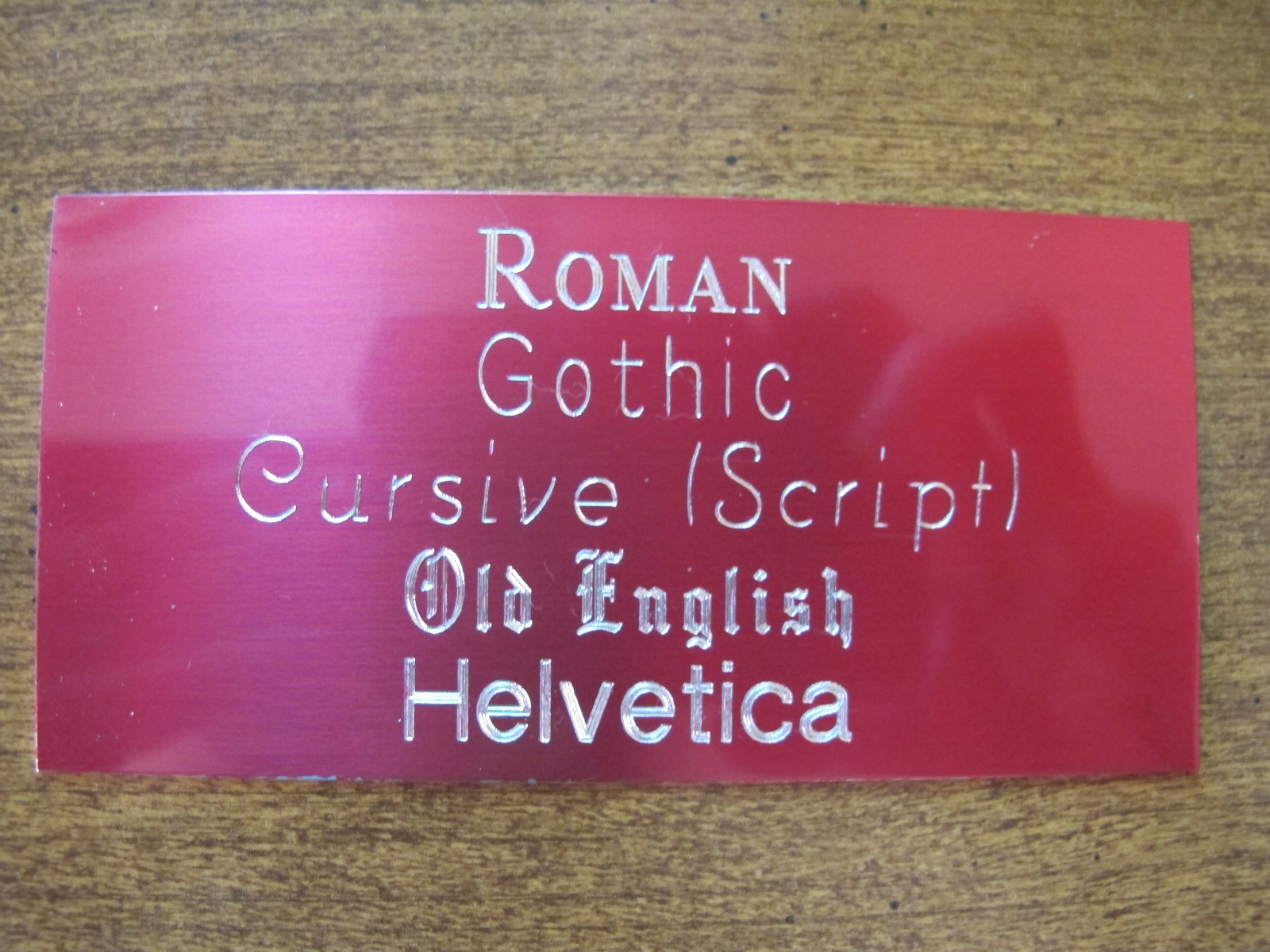 1"x3" GOLD NAME PLATE ART-TROPHIES-GIFT-TAXIDERMY-FLAG CASE FREE CUSTOM ENGRAVED