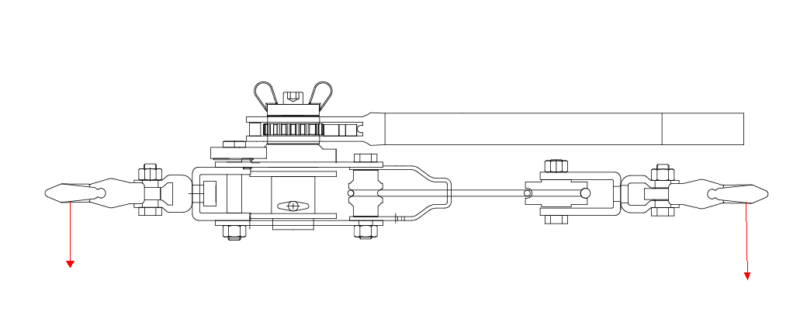 2 TON CABLE RATCHETIN LEVER HOIST HAND PULLER COME ALONG 2 HOOK 0900132
