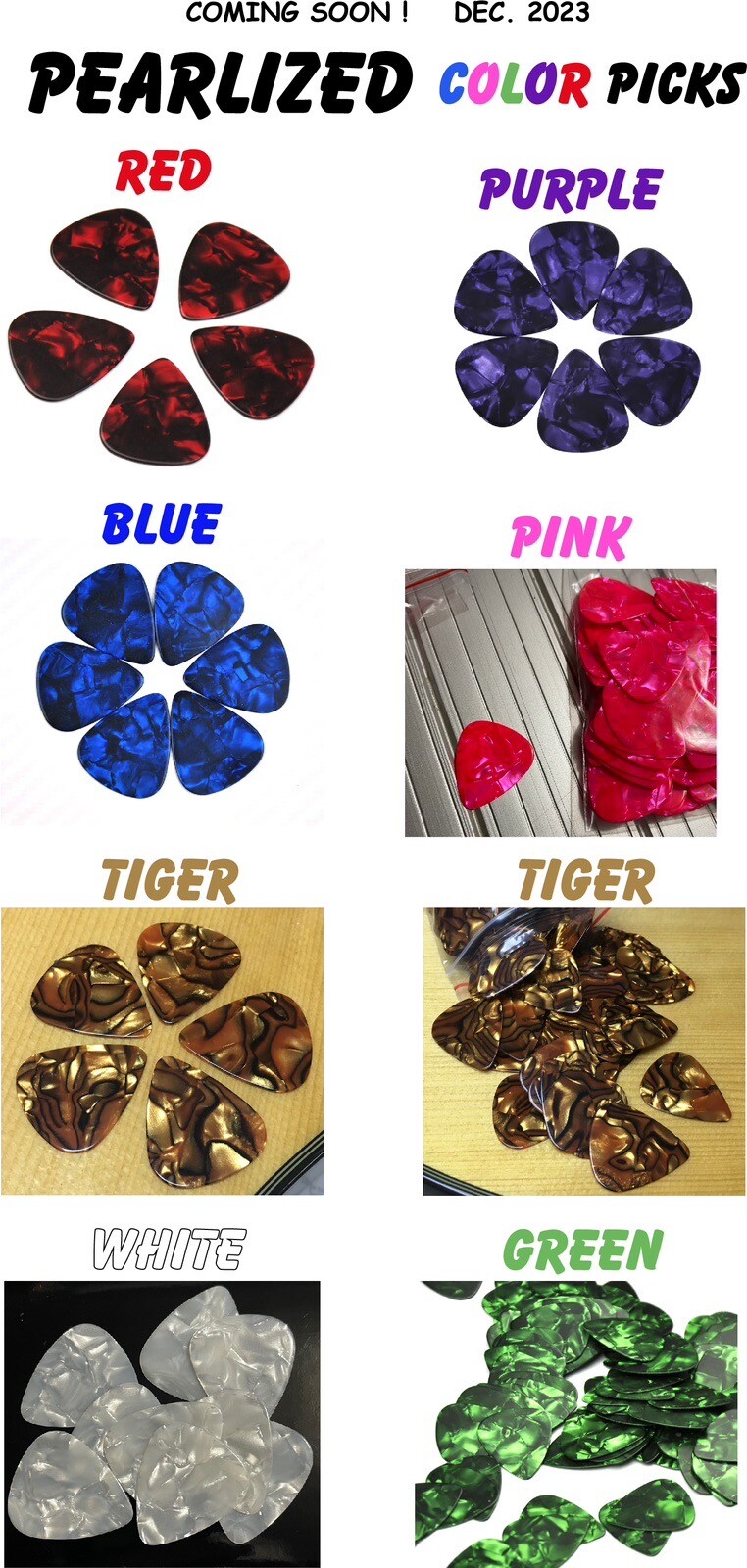 Guitar picks, Custom With Your Bands Name, Applied ( 12 Count ) FREE SHIPPING!