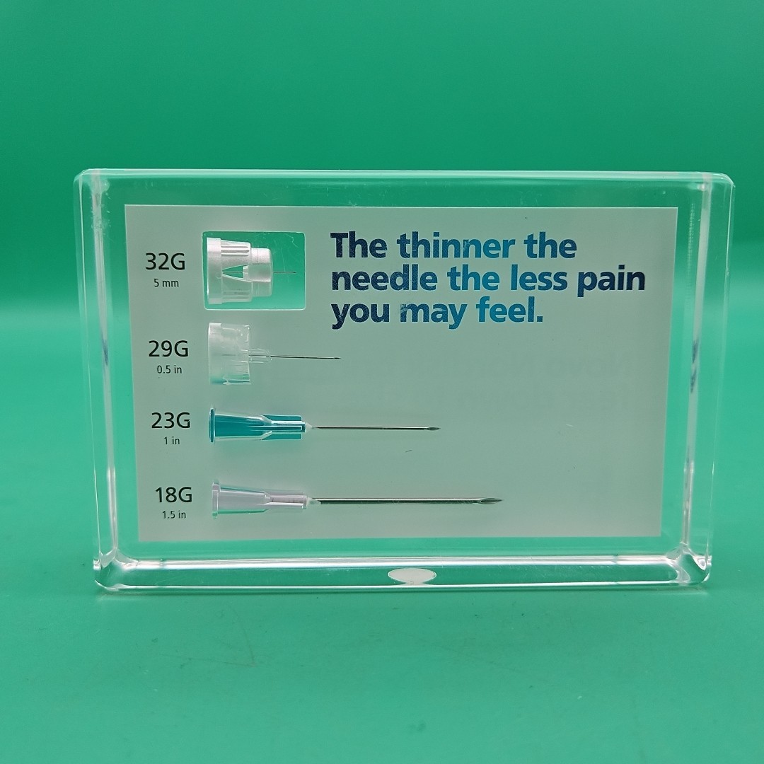 Novo Nordisk Salesman Sample Needles Resin Advertising Store Display Drug Rep