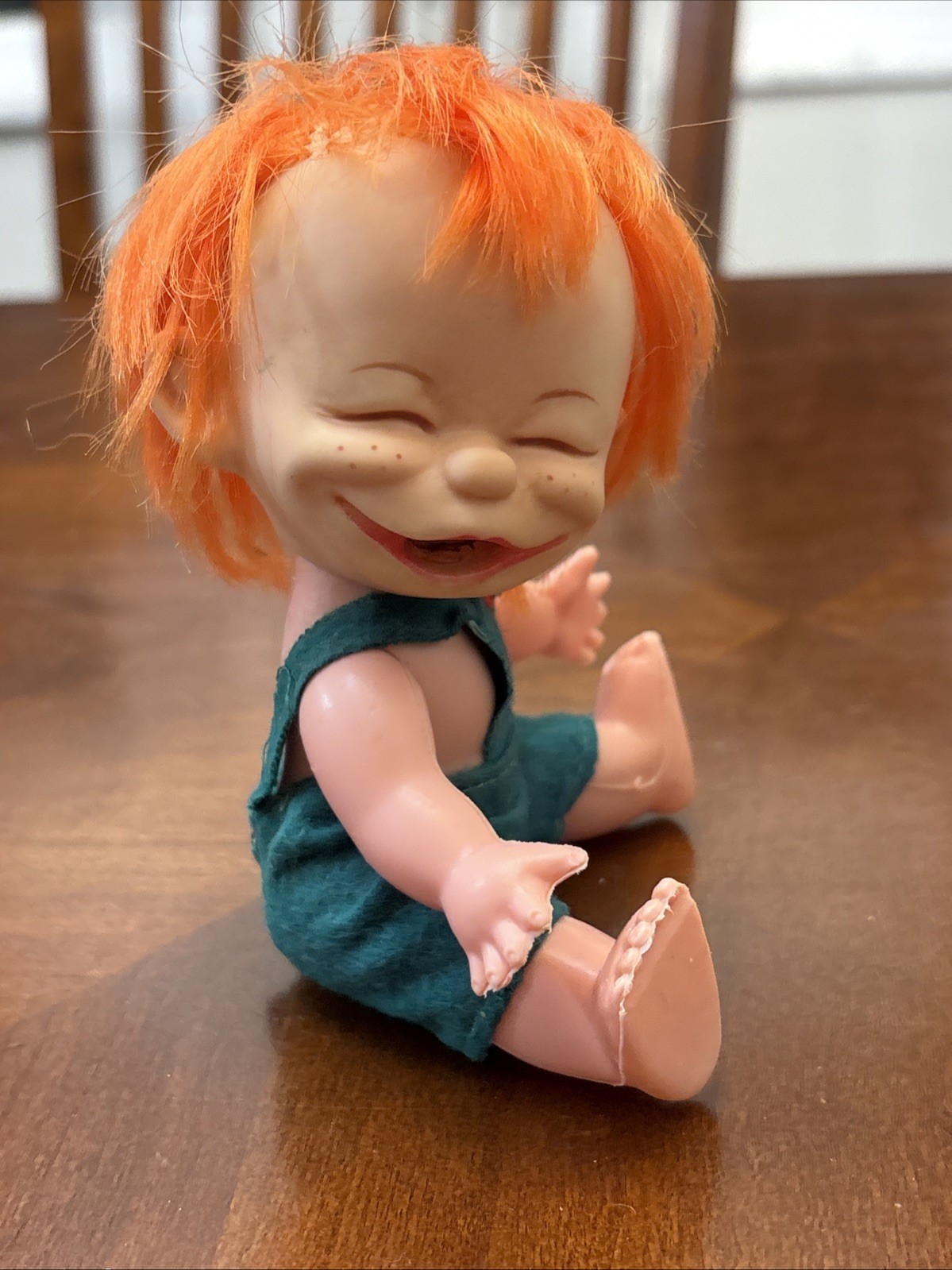 Vintage 1960s Brat Doll Toy Redhead Ginger 7” Figure Creepy Ugly Naughty