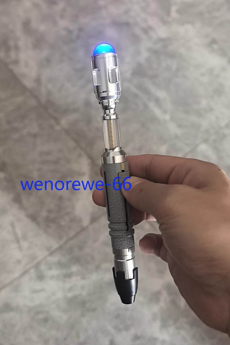 US Now!! NAWYA Doctor Who 10th Replica Metal LED Sonic Screwdriver Scalable Prop