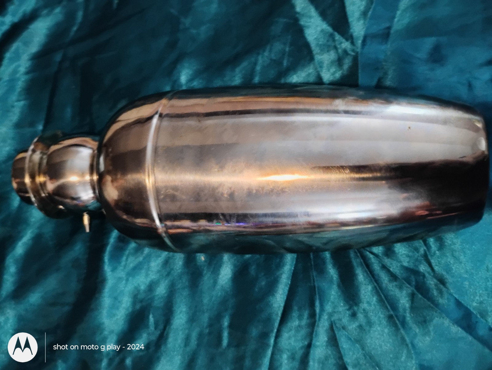 Art Deco 1920s Snowman Cocktail Shaker Silver Plated Metal