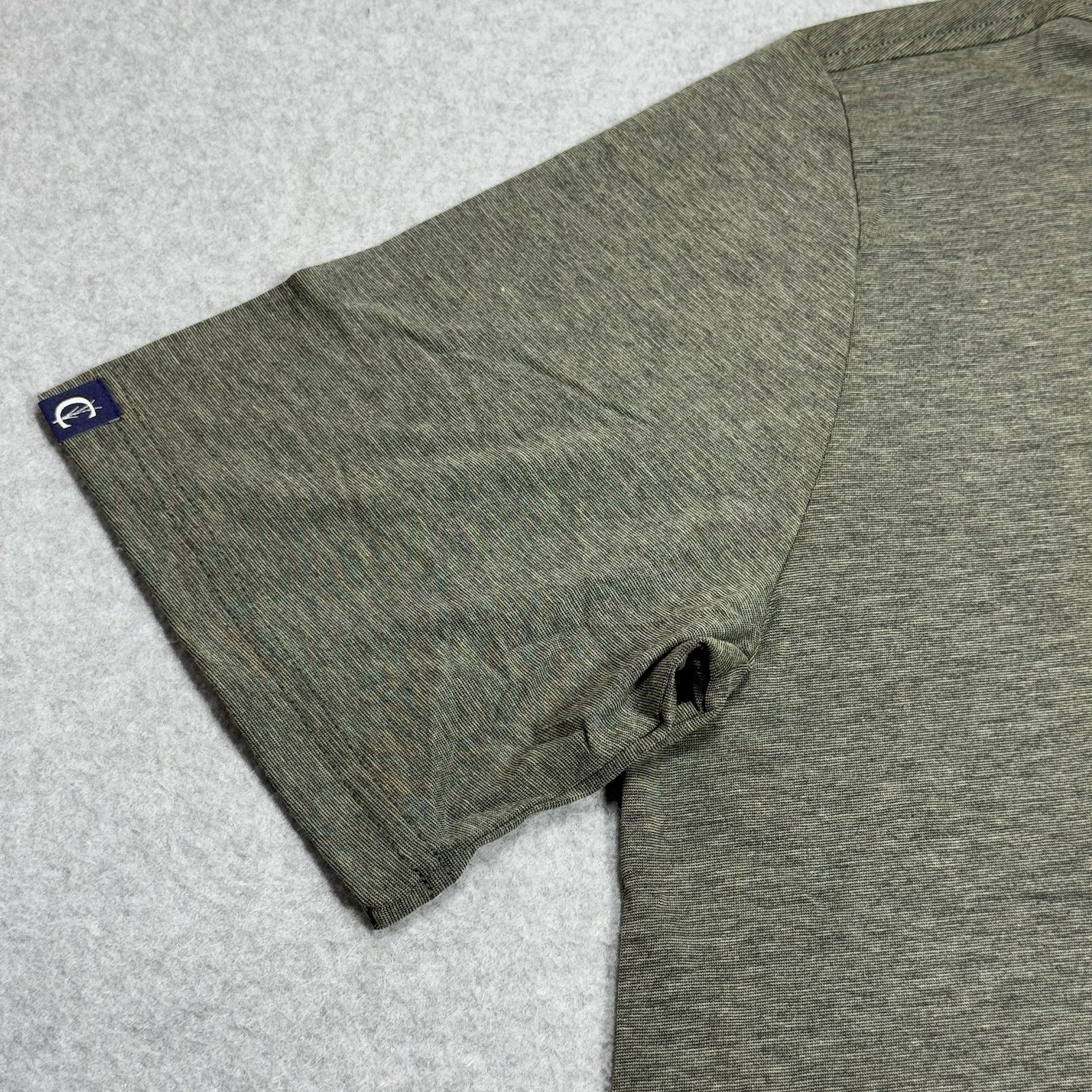 Criquet Performance Polo Shirt Mens Medium Olive Green Stretch