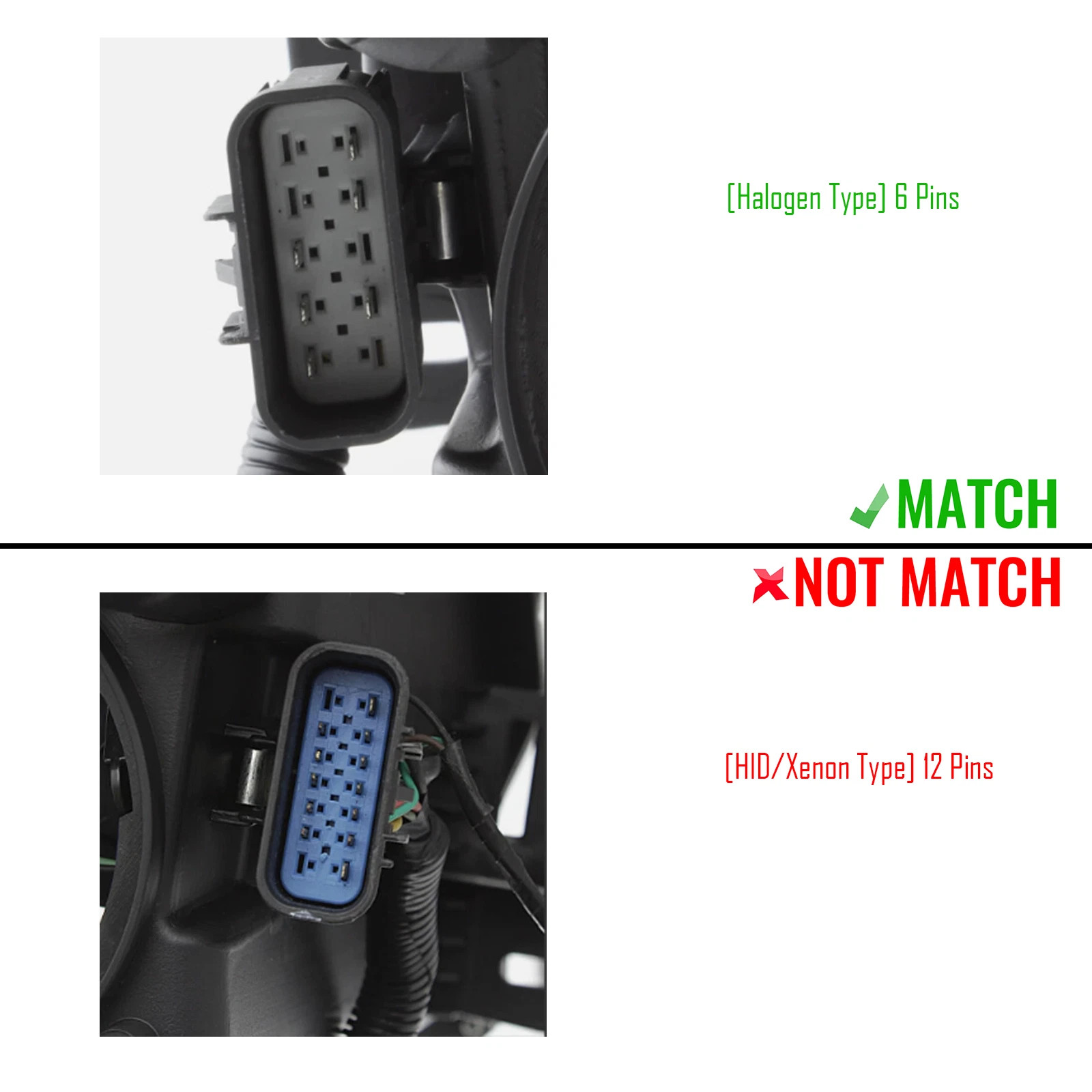 For 2010-2016 Cadillac SRX Halogen w/ LED Projector Headlights Left+Right Side