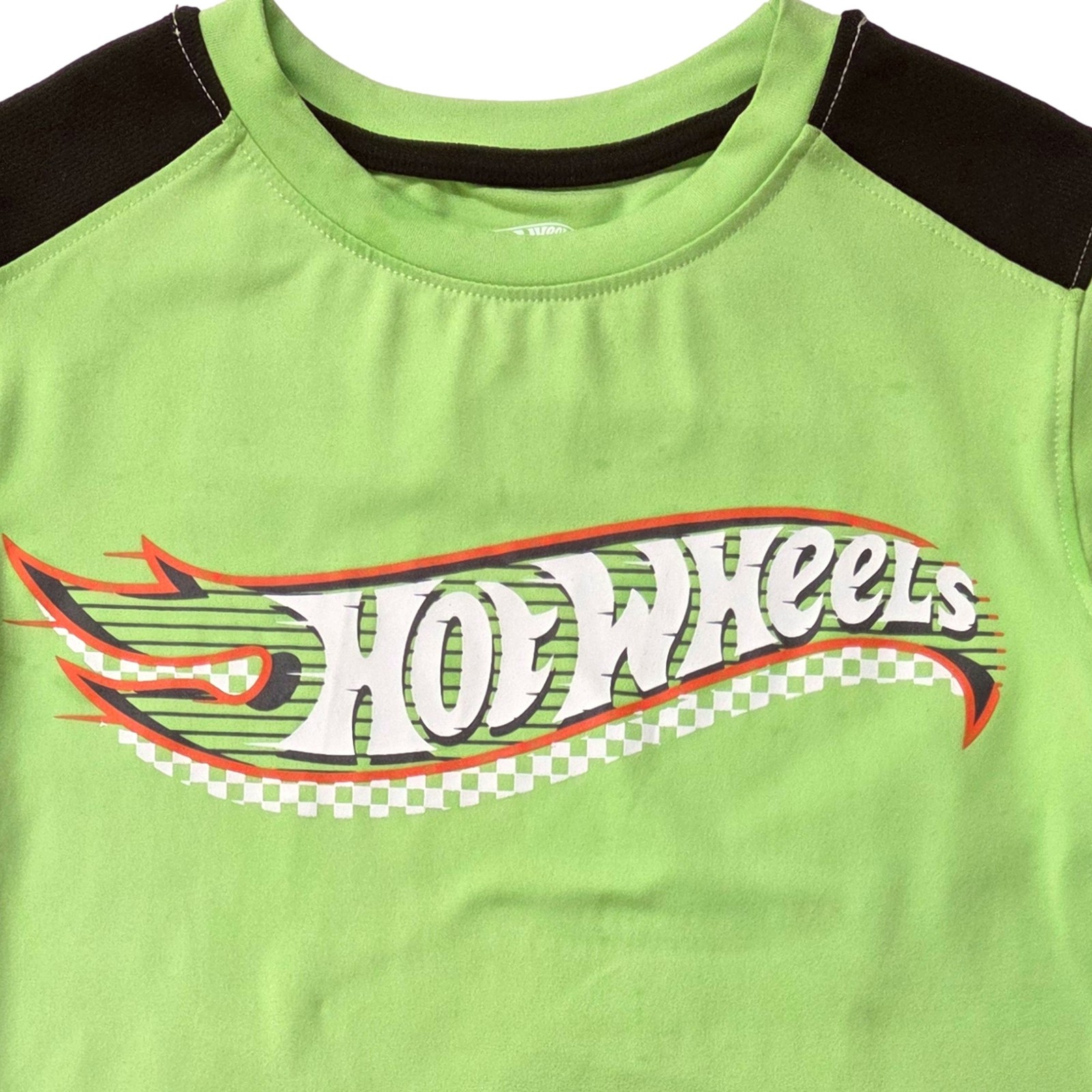 Hot Wheels Boys Race Car T-Shirt & Shorts Outfit Set Black Green