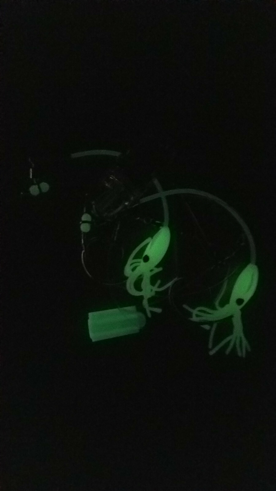 "The Clown Show" Deep Drop Halibut Rig LED Glow Rattles 16/0 Mustad Circle Hooks