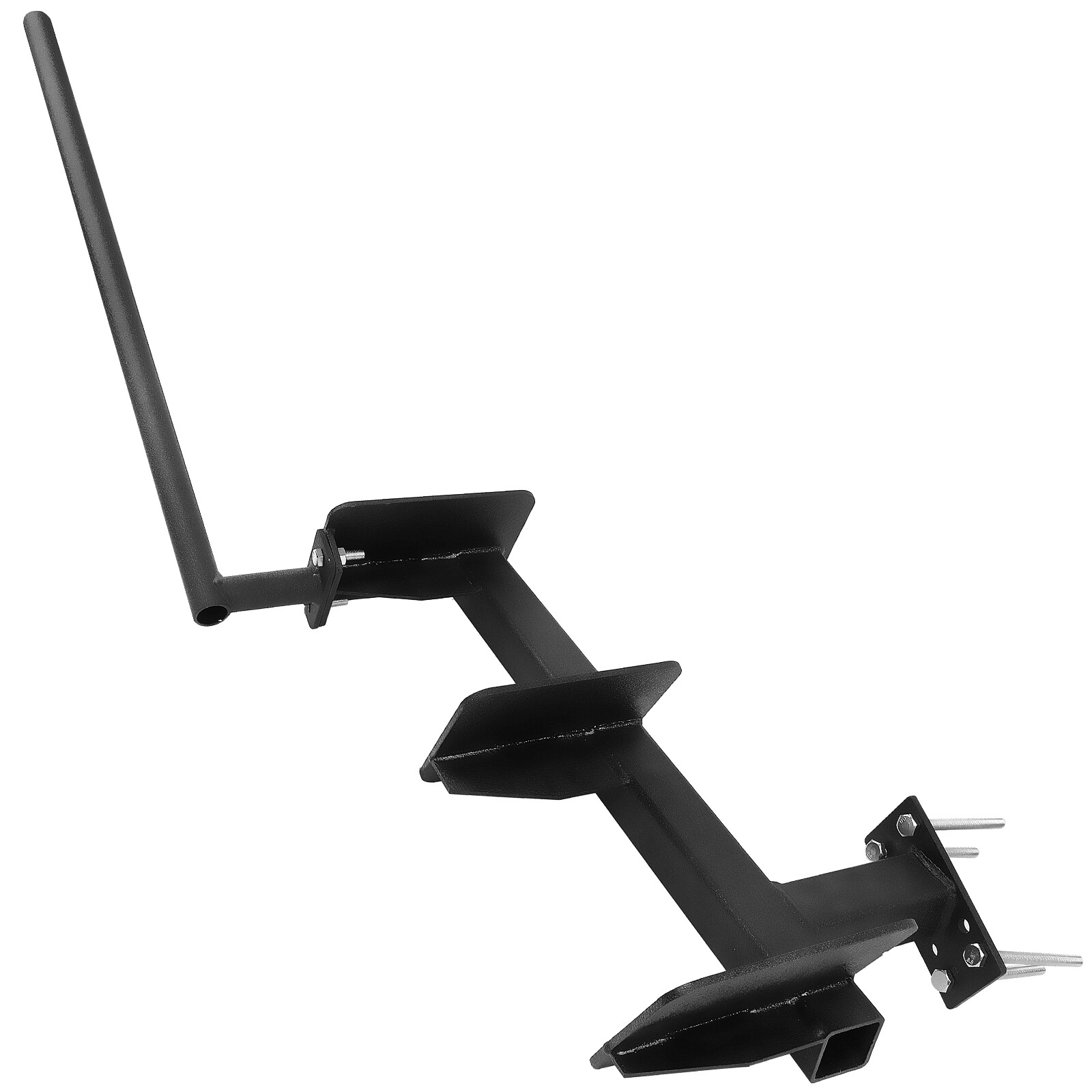 Triple Step Boat Trailer Steps for The Tongue w/Handle, Universal Fit Bass Boat