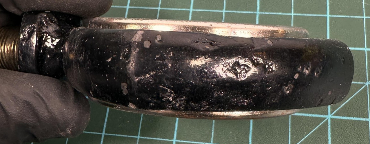 Antique Moore Motor Semaphore Car Hood Ornament Temp Gauge Danger Cool Average