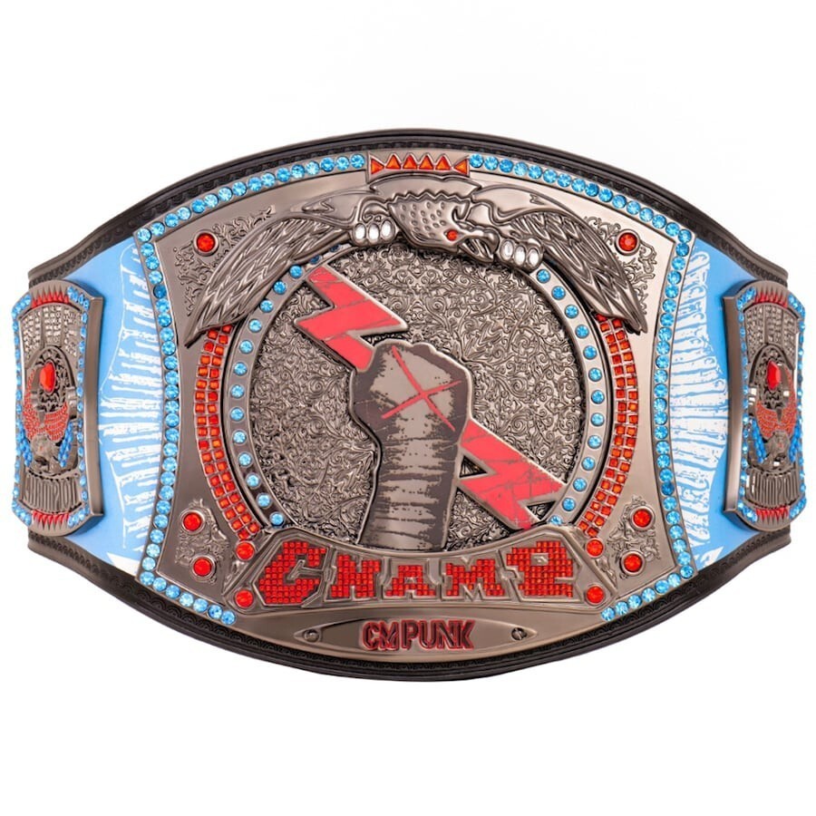 CM Punk 434-Day WWE Spinner Championship Belt Brass, Customizable, Free Ship