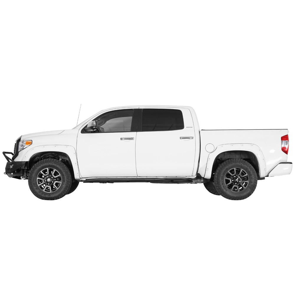 Fit 2007-2021 Toyota Tundra Crew Cab 4-door 2Pcs Steel Tube Slider Rocker Guards