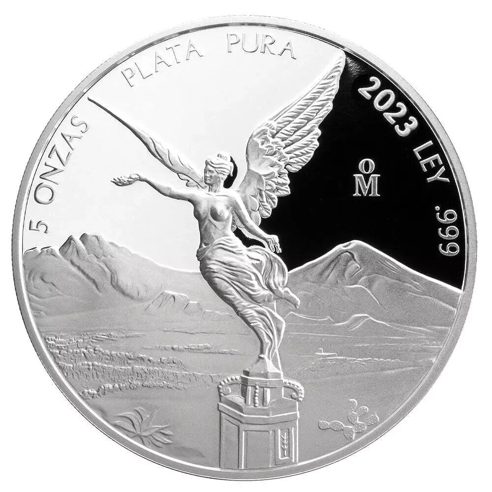 2023 Mexico Libertad - Proof Finish - 5 oz Silver Coin - In Capsule