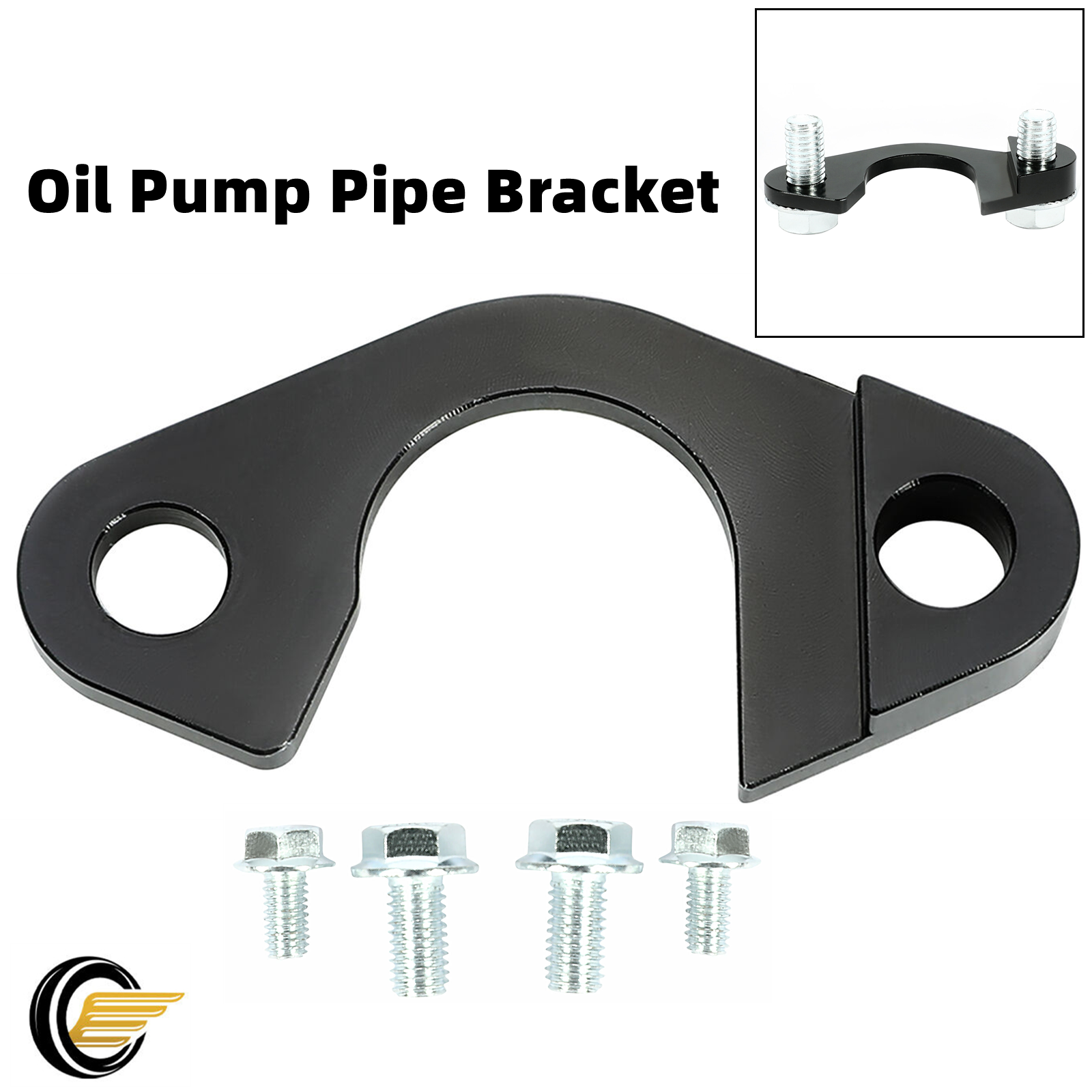 Billet LS Oil Pump Pick-up Tube Pipe Hold Down Support Brace Girdle LS1 LS2 LS3