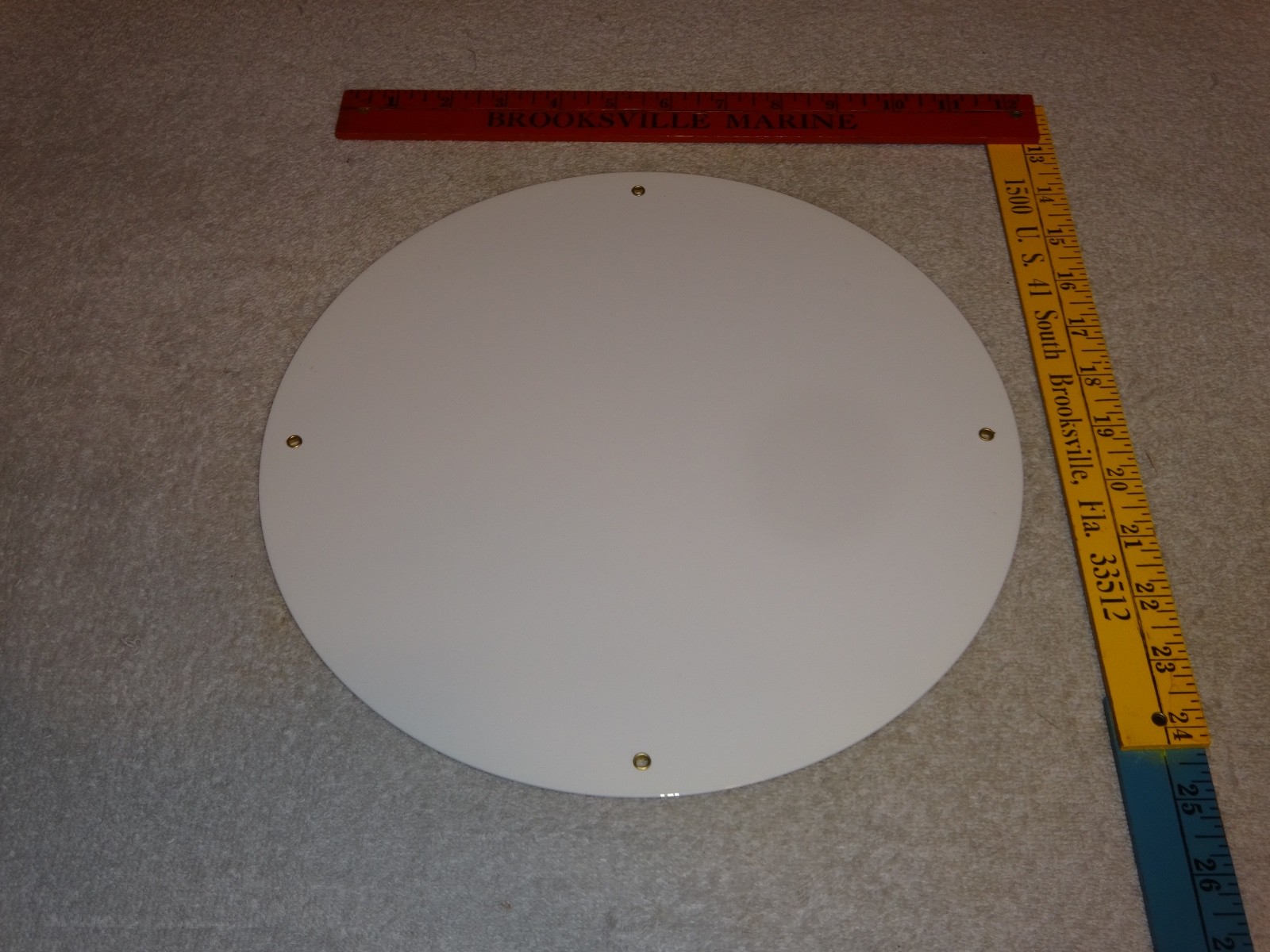 VINTAGE AMERICAN GASOLINE POWERFUL EAGLE 11 3/4" PORCELAIN METAL GAS & OIL SIGN