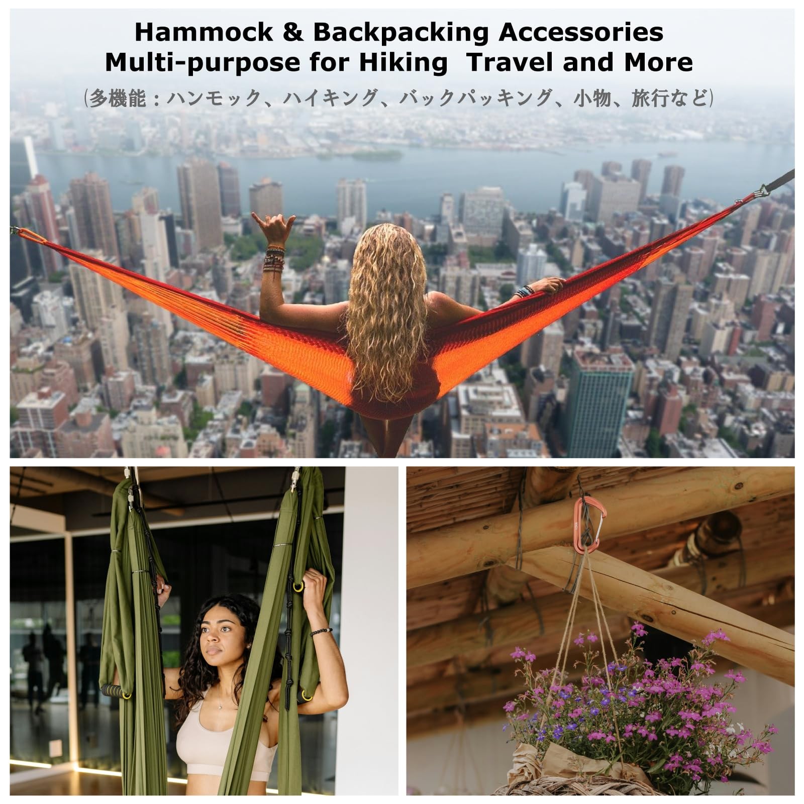 Caribeaner Clips, 12kN Heavy Duty Carabiner, Aluminum D Ring Keychain, Small ...