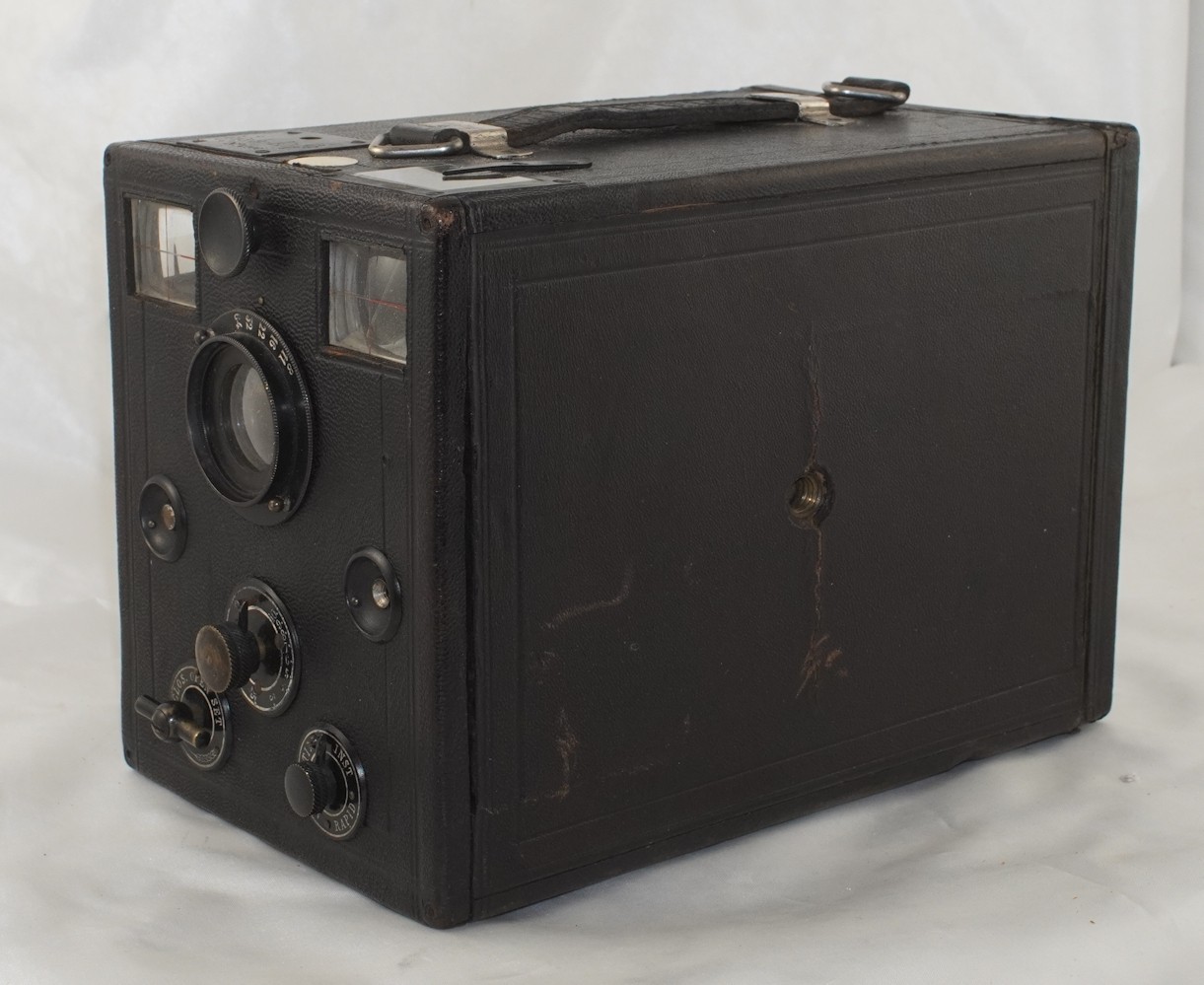 Antique European 'High Life' Drop Plate 3 1/4 x 4 1/4 Detective Camera