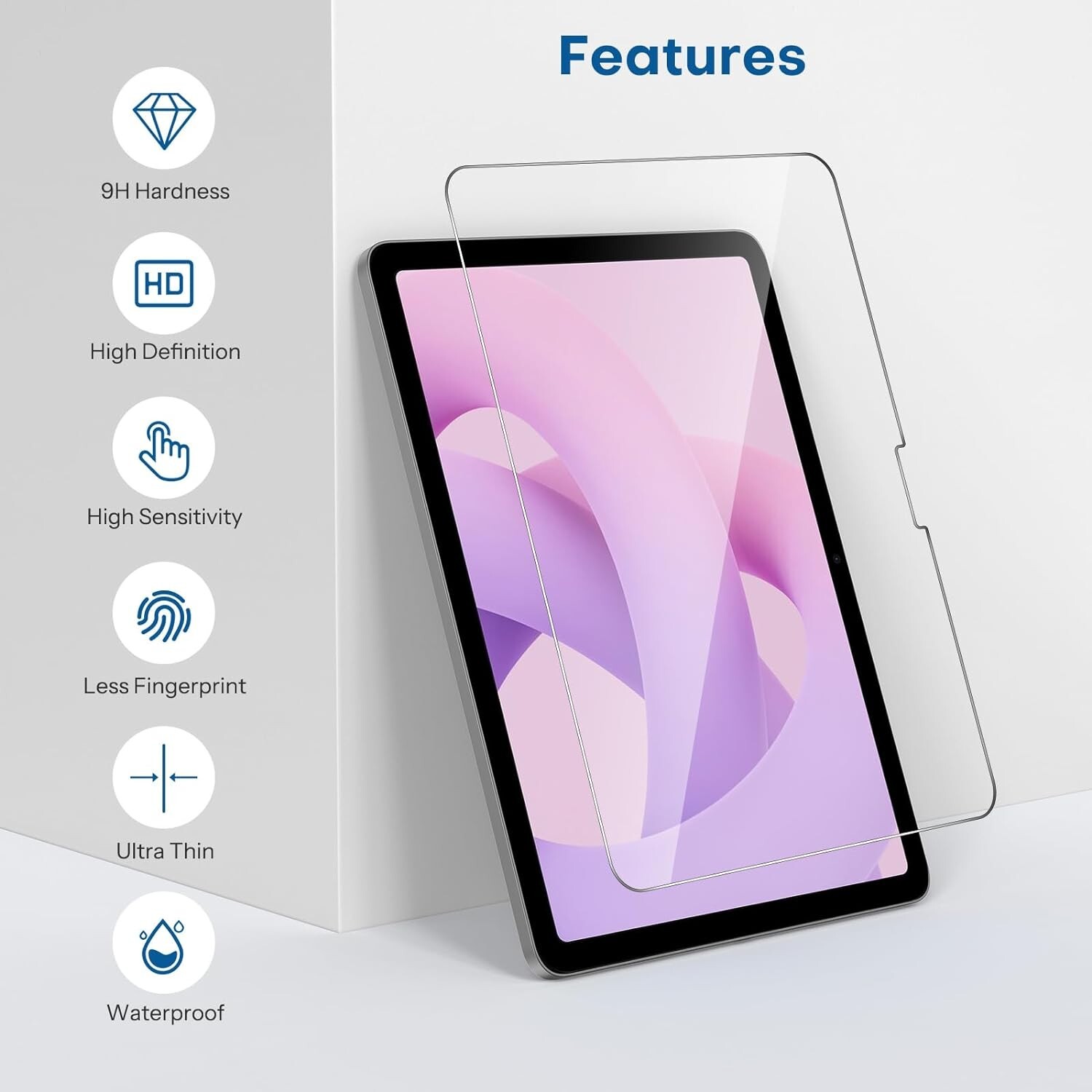 2 Pack iPad Air 11 inch Screen Protector Tempered Glass for iPad Air 11" M2 2024