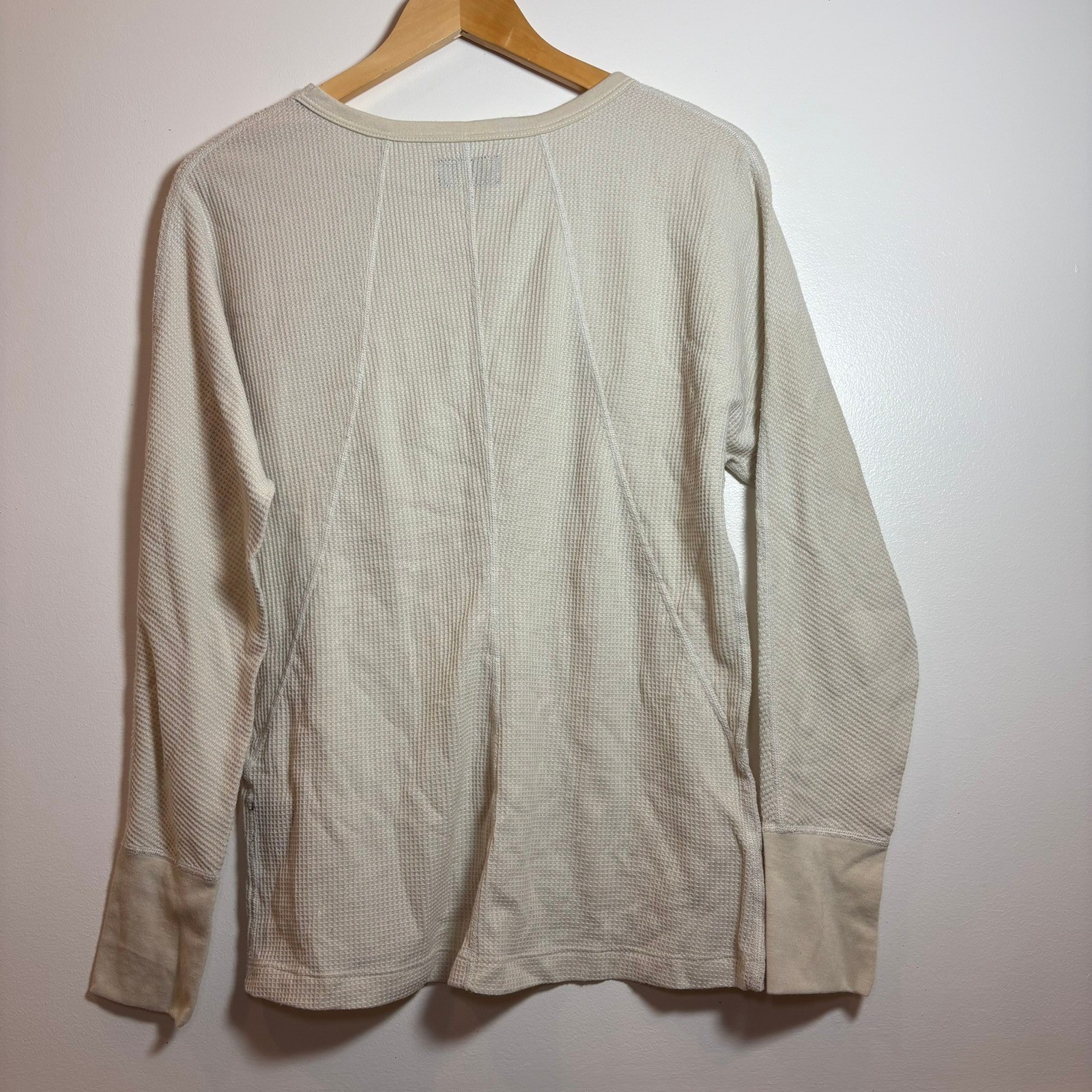 Triple Aught Design TAD Merino Wool Waffle Knit Thermal Shirt Mens L Made USA