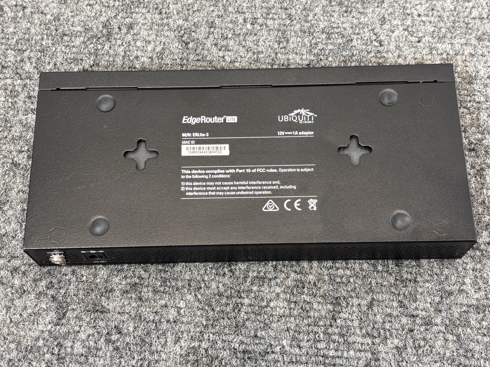 Ubiquiti Networks Edge Router Lite 3 with power supply