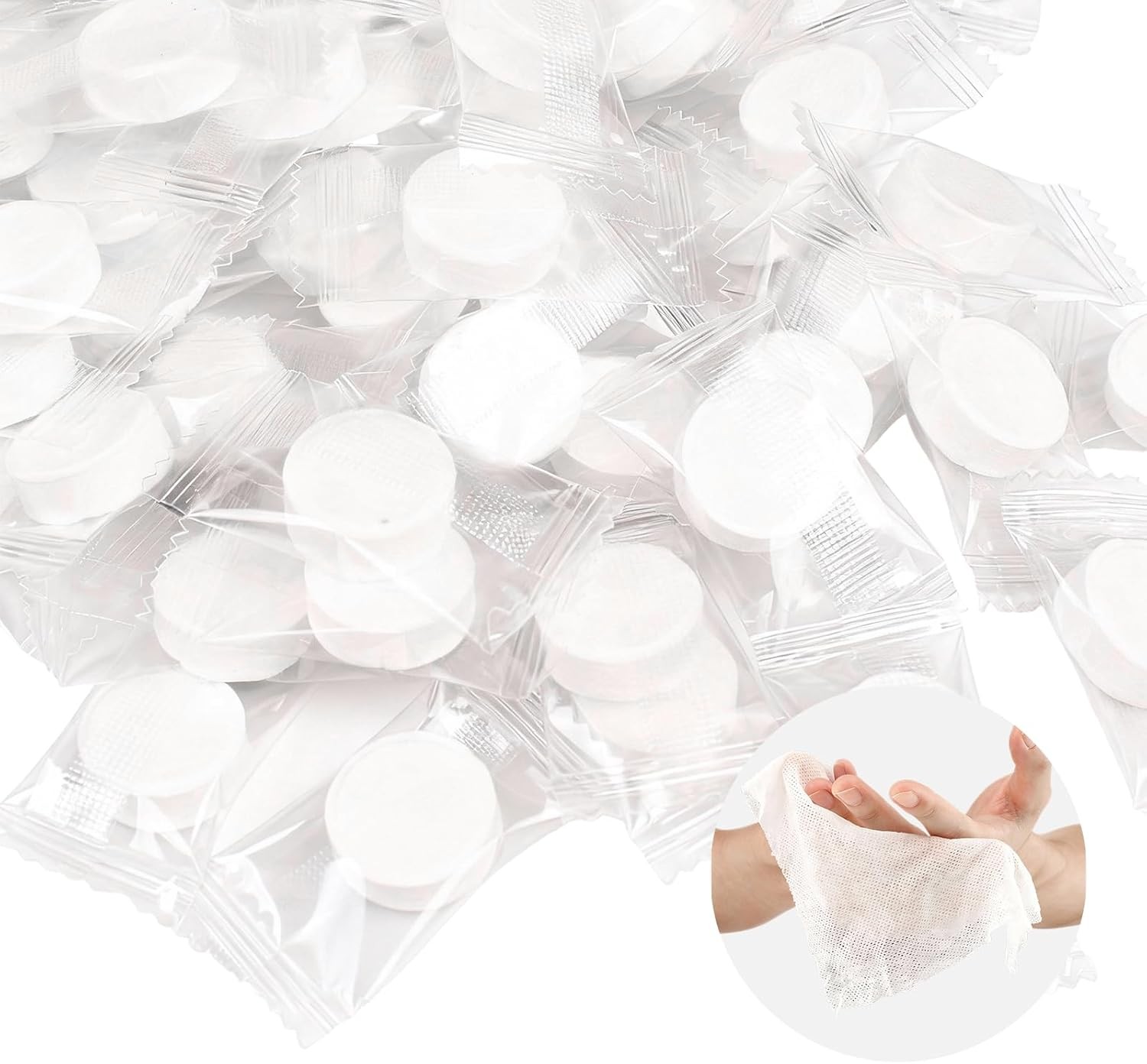 50/100/200 PCS Compressed Towel, Disposable Compressed Towel Tablets for Travel