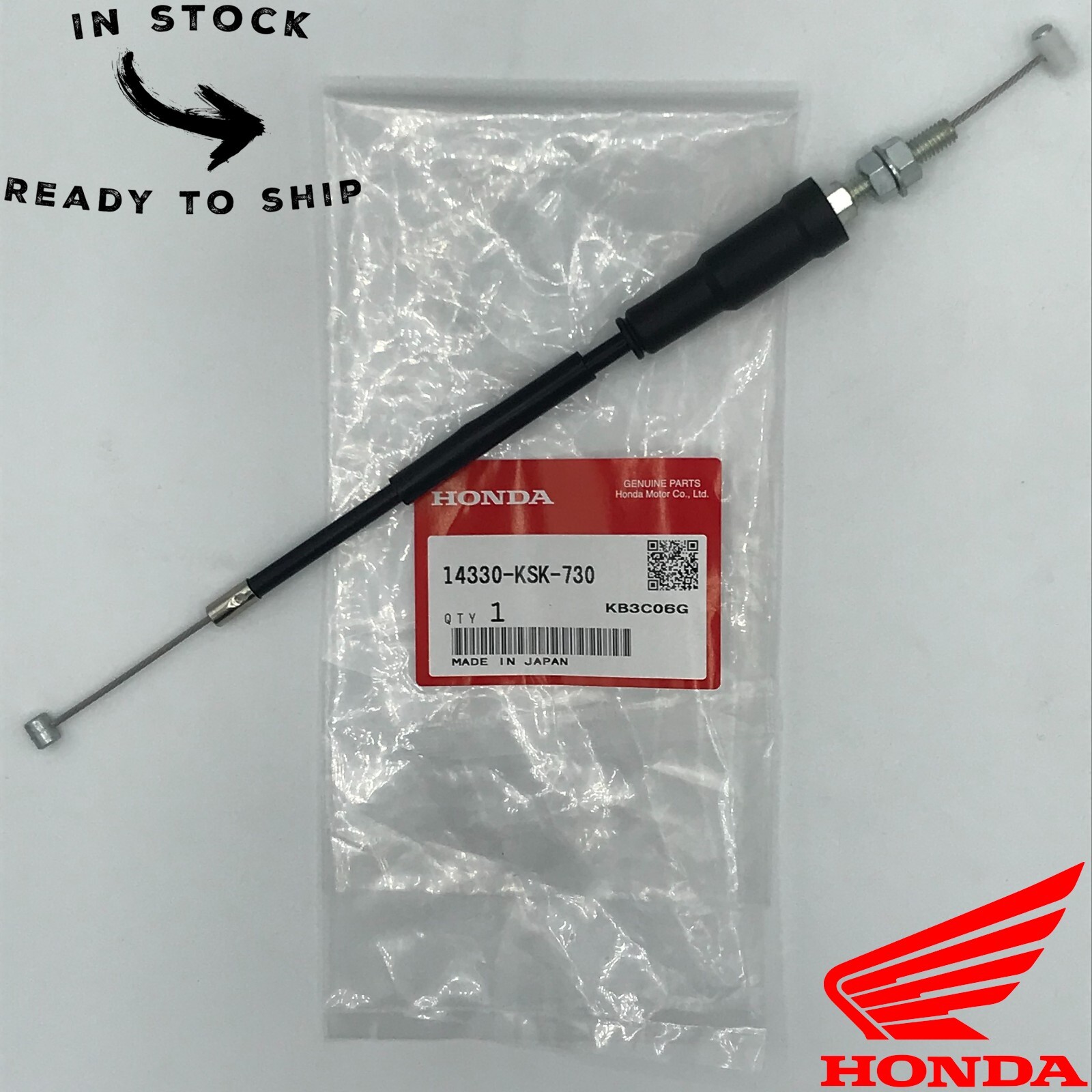 Genuine OEM Honda Rear Power Valve Cable 14330-KSK-730 -CR250R