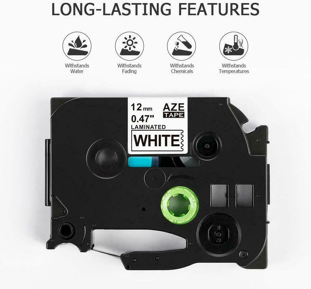 5PK TZ-231 TZe-231 PT-D210 Compatible Label Maker Tape 12mm for Brother P-Touch