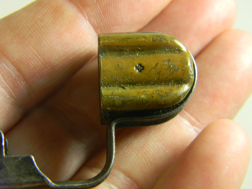 K31 SCHMIDT RUBIN RIFLE BRASS MUZZLE COVER.