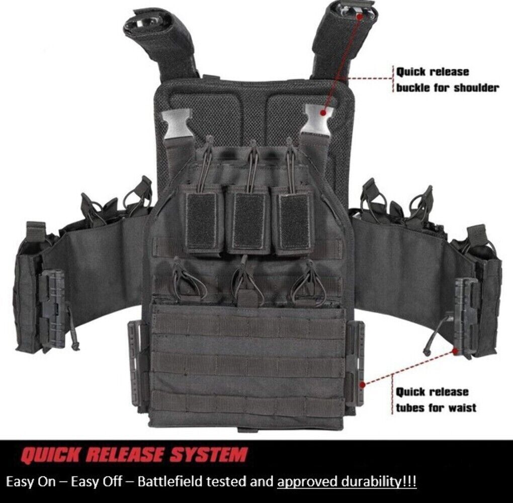 Urban Assault Desert Fox Tactical Vest Plate Carrier