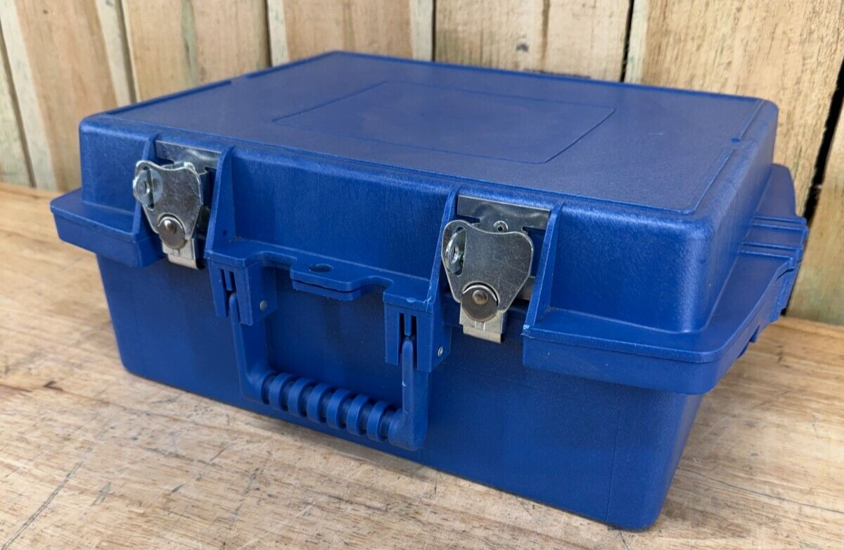 Blue Handheld Surplus Storage Case FlexPax 15.5X11.5X6 Military Grade A/B