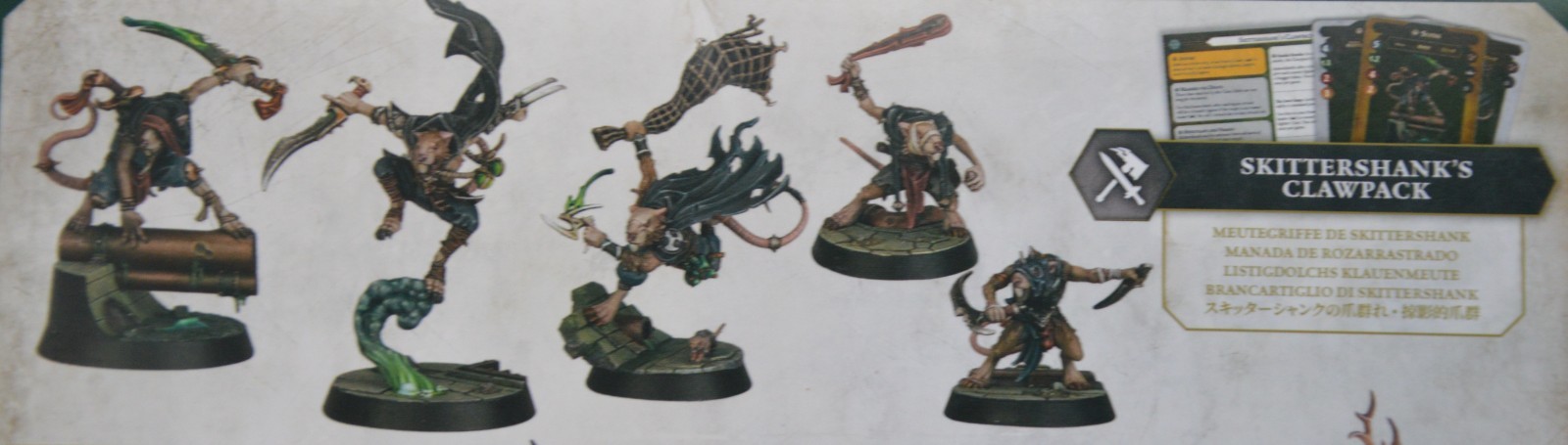 Warhammer AoS Underworlds Skaven Skittershank's Clawpack NEW w/CARDS