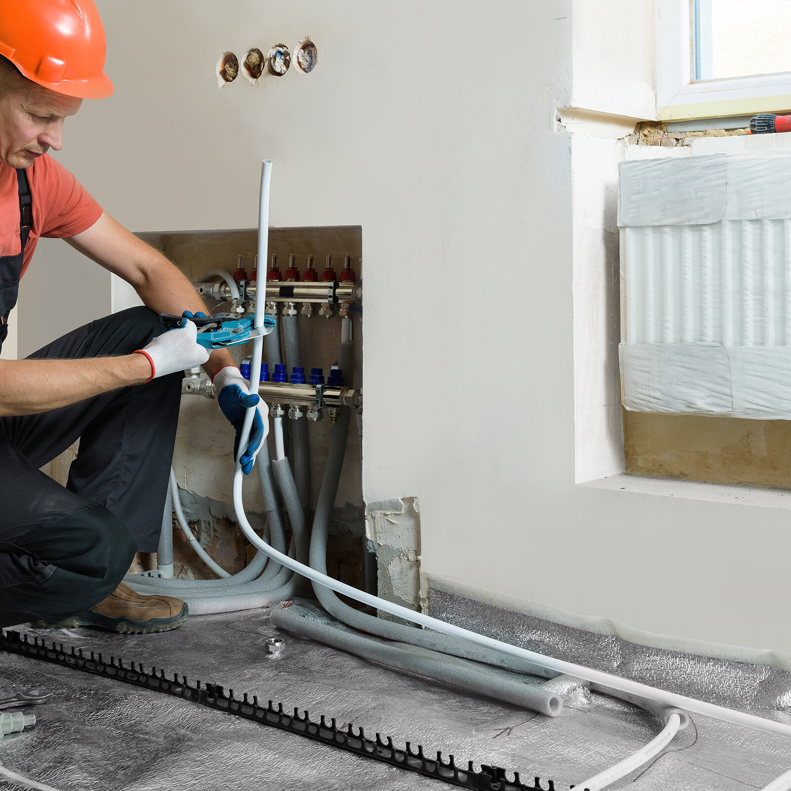 VEVOR 3/4” x 500ft White PEX-B Tubing/Pipe for Potable Water with Pipe Cutter