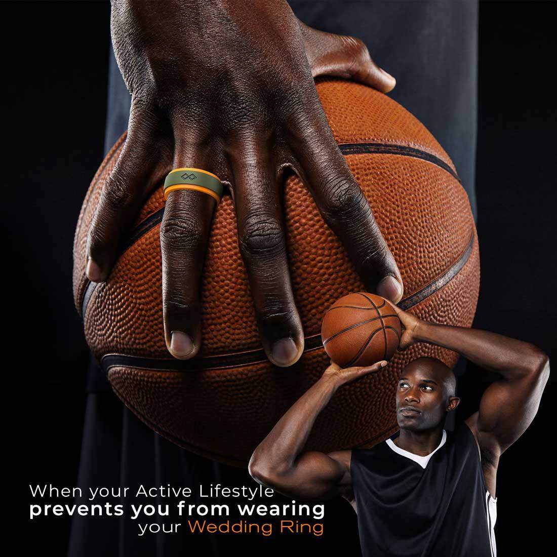 Silicone Ring for Men by RINFIT. Rinfit-Air. Comfortable & Durable Wedding Band