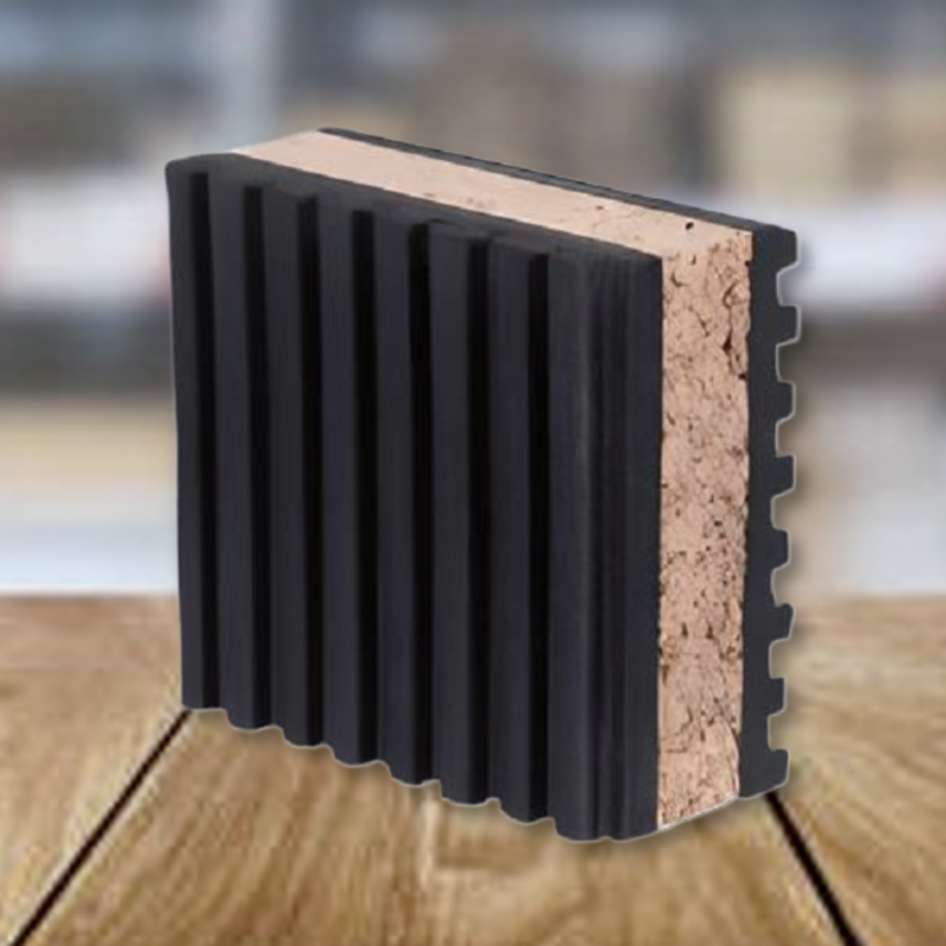 8-Pack Anti Vibration Pads 2" x 2" x 7/8" Cork Audio & Turntable Isolation Feet